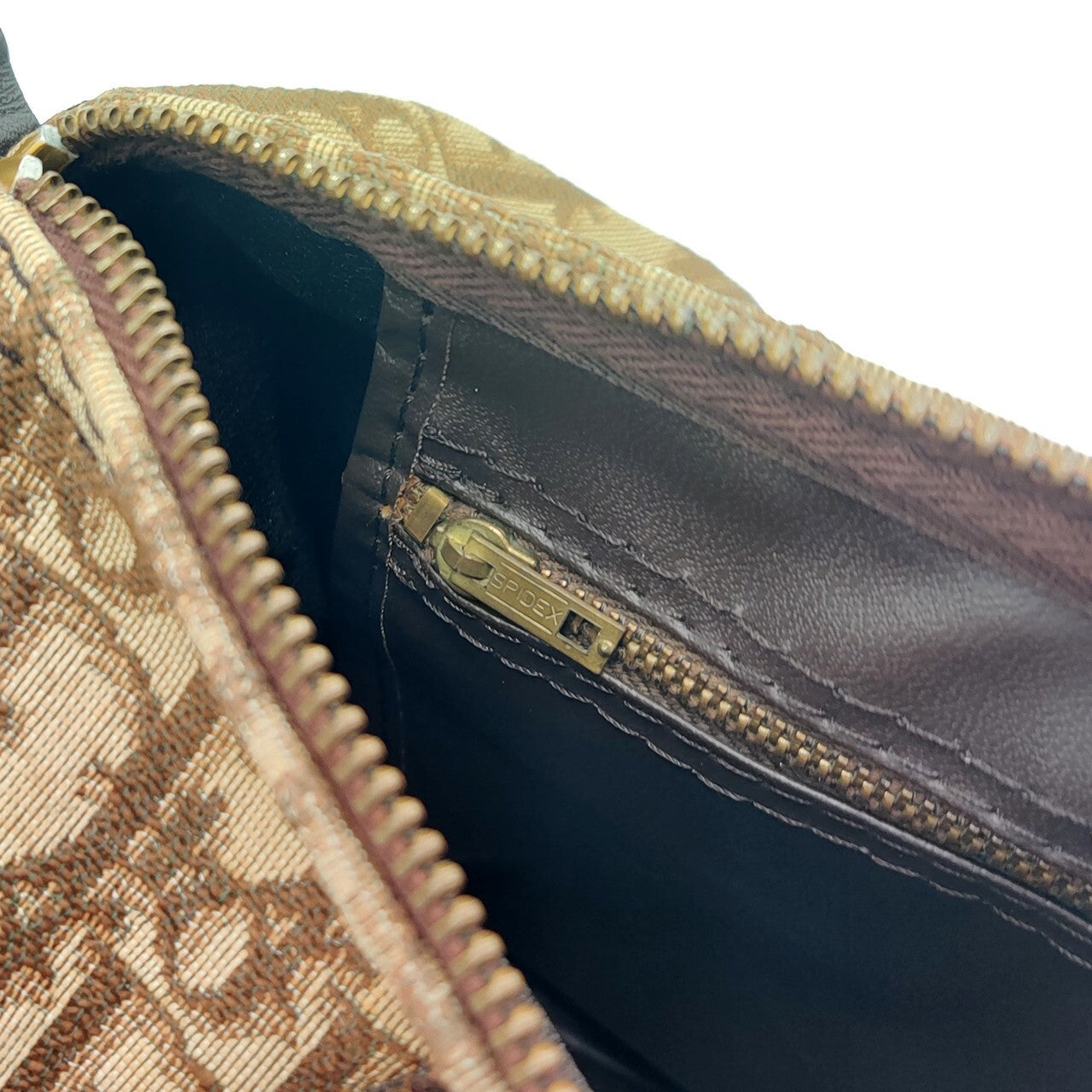 Dior Trotter Boston Handbag - Brown, Canvas Leather