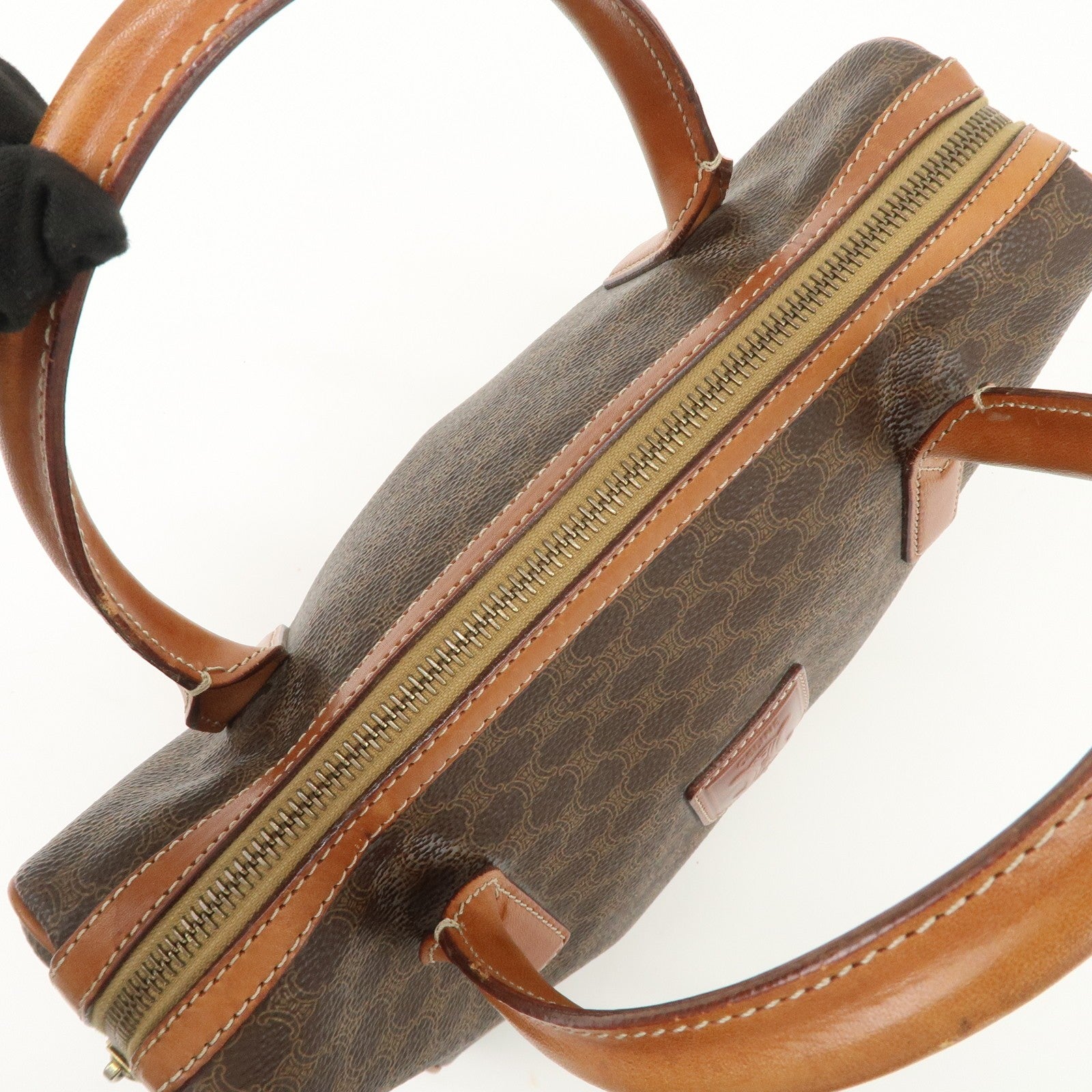 Celine Macadam Hand Bag - Brown, PVC Leather