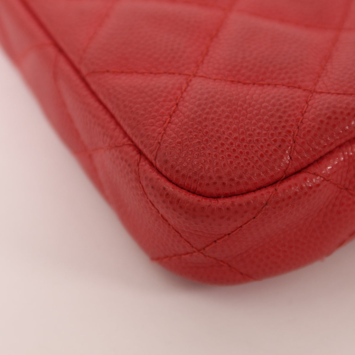 Chanel CC GHW Chain Shoulder Bag - Pink, Calfskin Leather- מגיע עם כרטיס