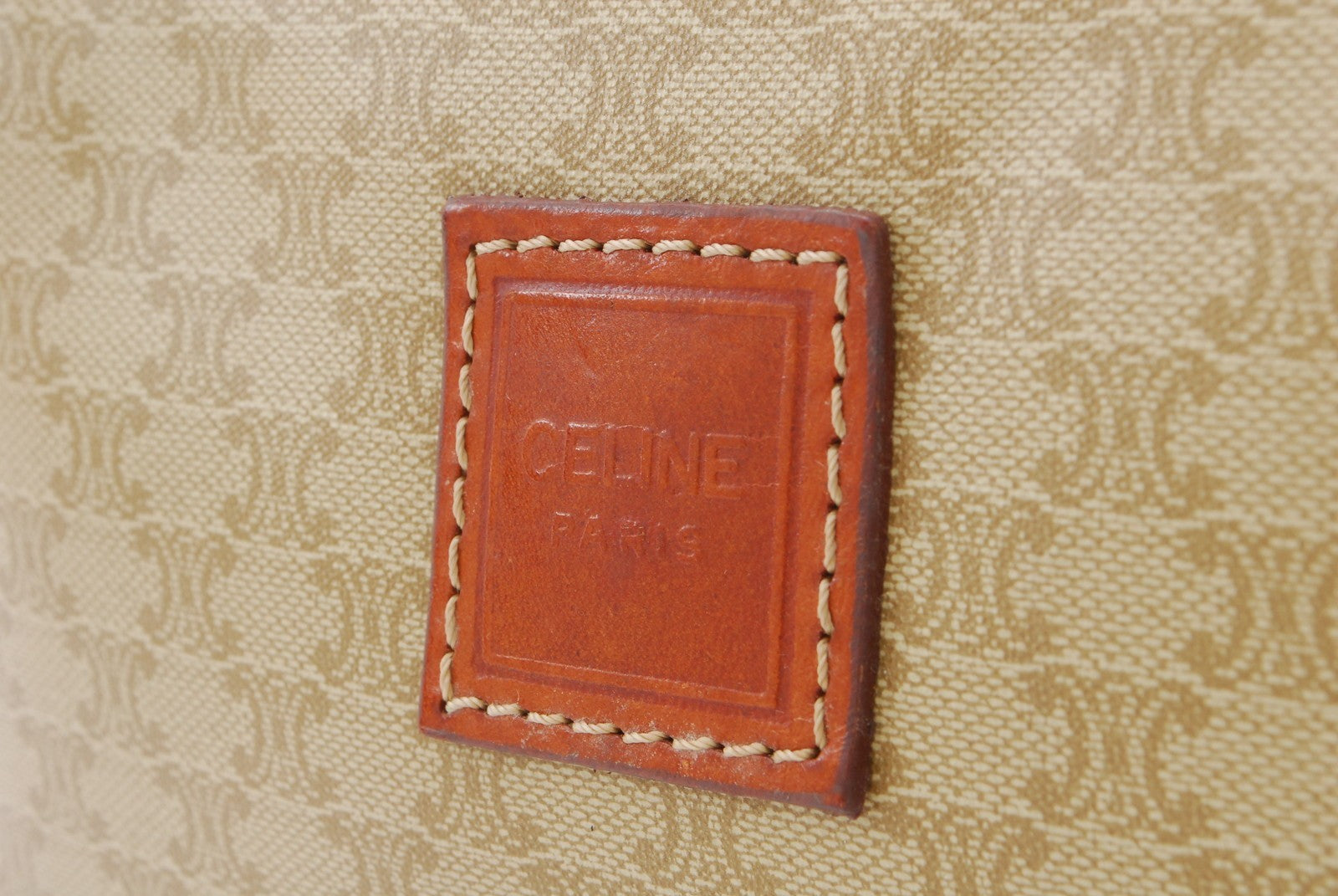 Celine C Charm Clutch Bag - Beige, PVC Leather