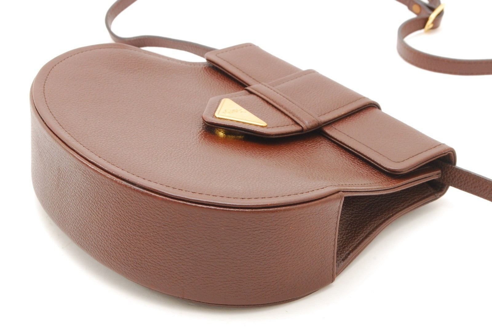 Saint Laurent Vintage Shoulder Crossbody Bag - Brown, Leather