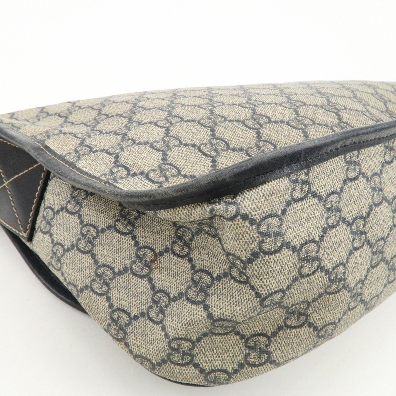 Gucci Shoulder Bag - Beige Navy, GG Supreme