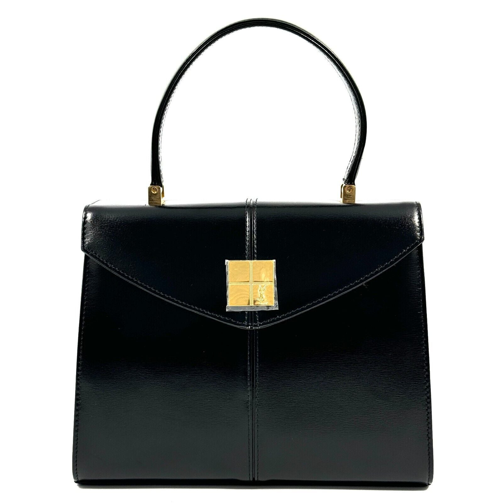 Saint Laurent YSL Hand Bag - Black, Leather