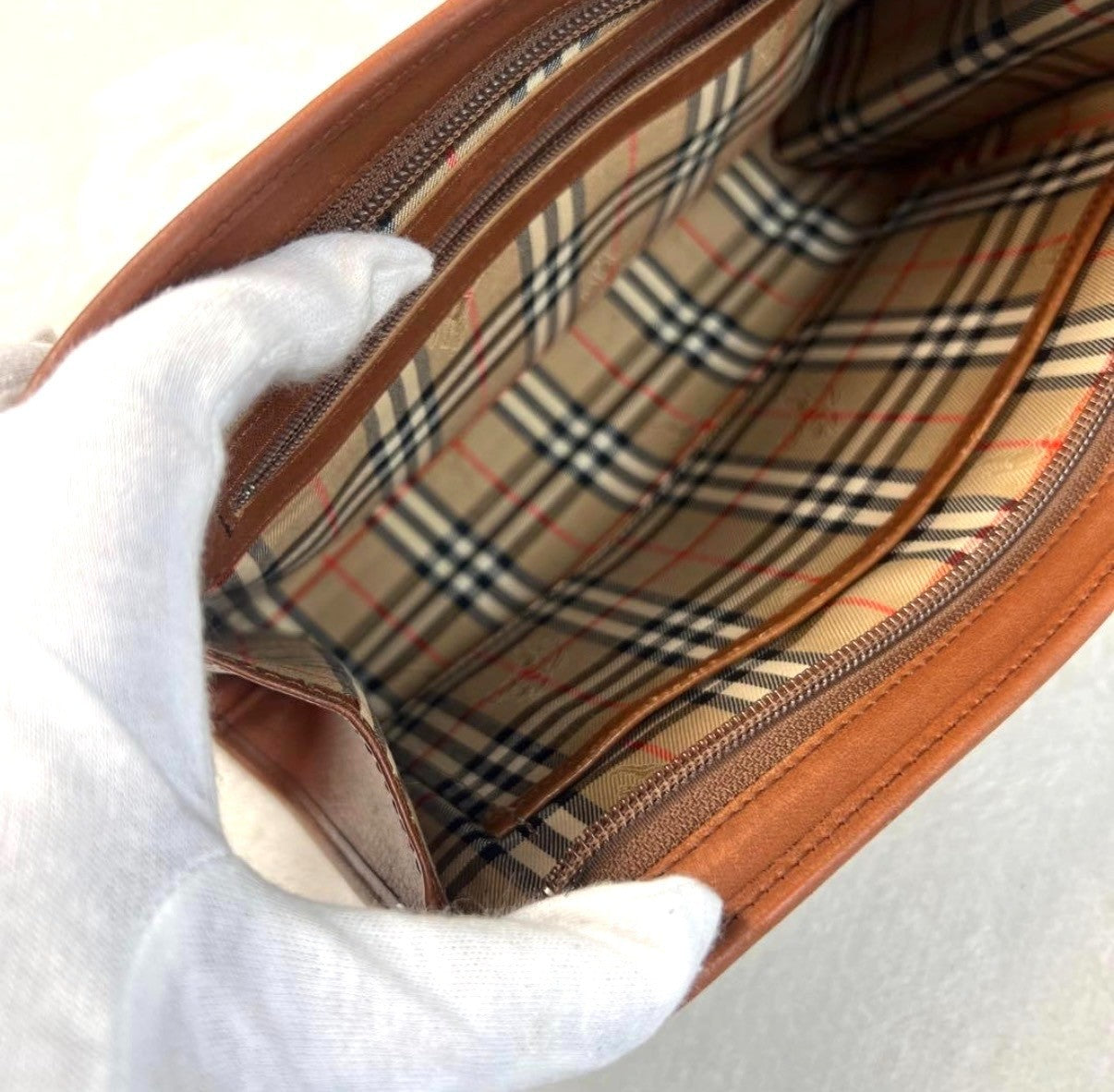 Burberry Vintage Clutch Bag - Brown, Leather