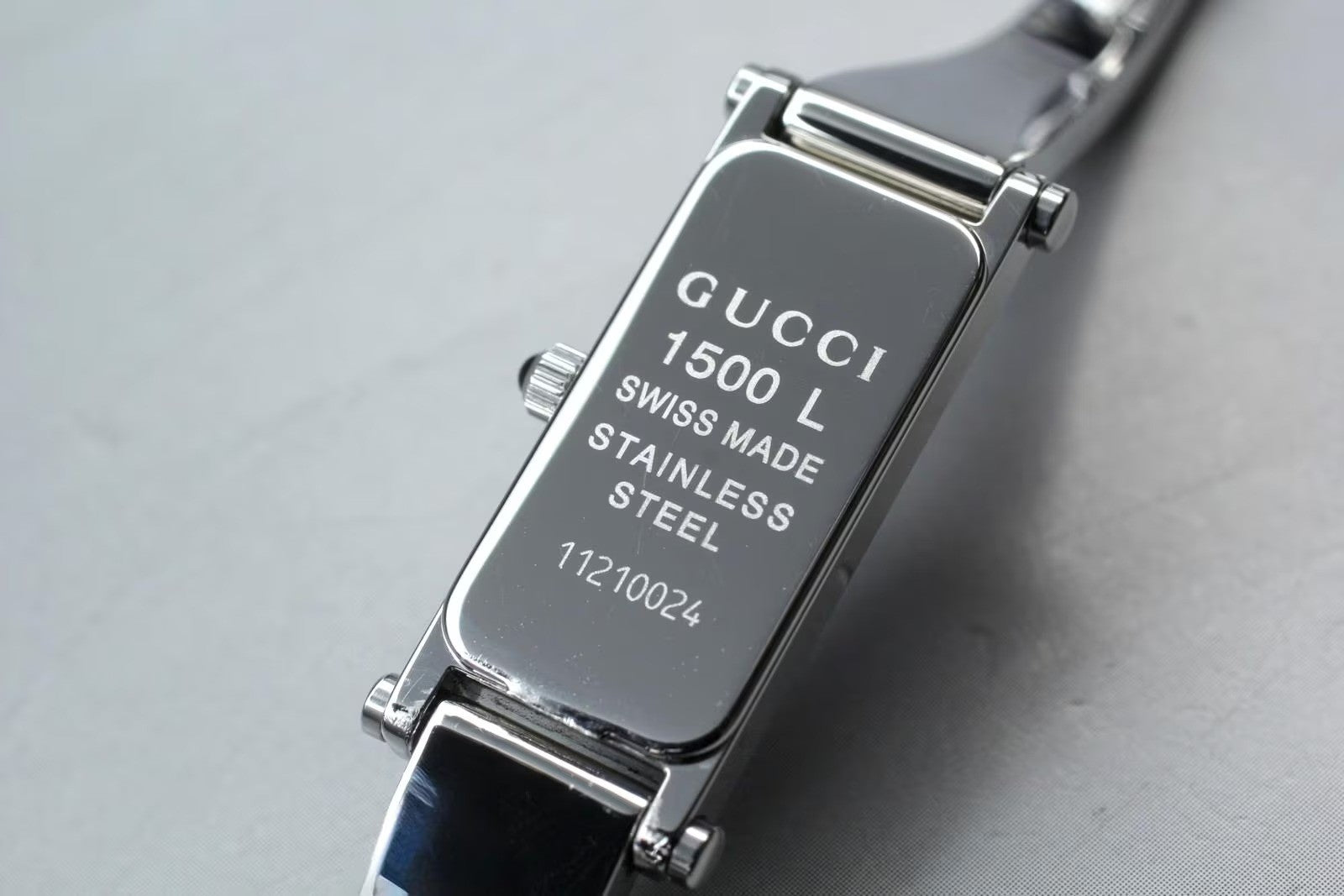 Gucci 1500L Wristwatch - Black, Stainless Steel