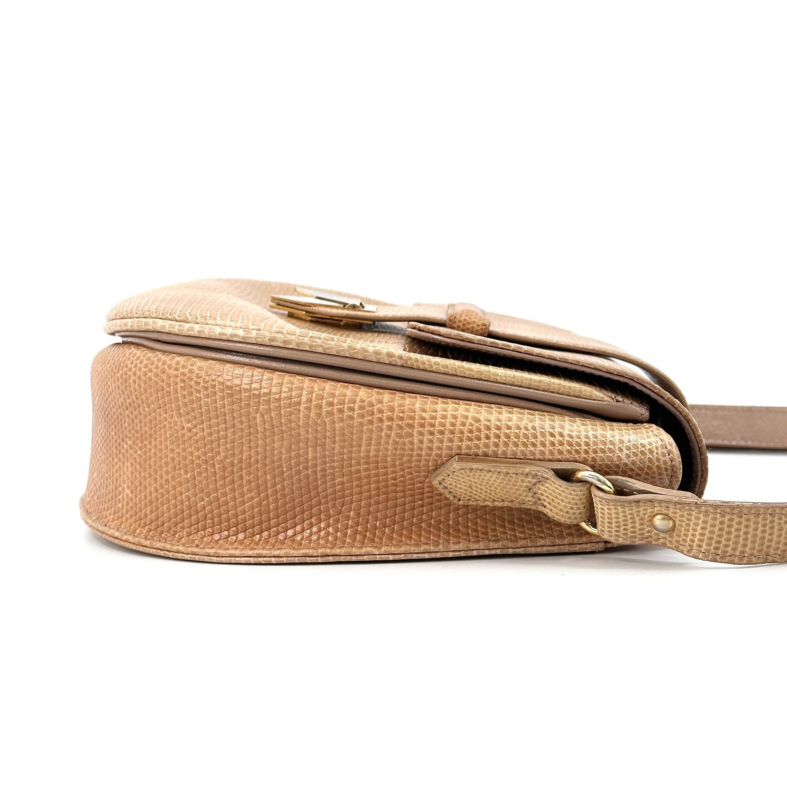 Saint Laurent Yves Shoulder Bag - Beige, Leather