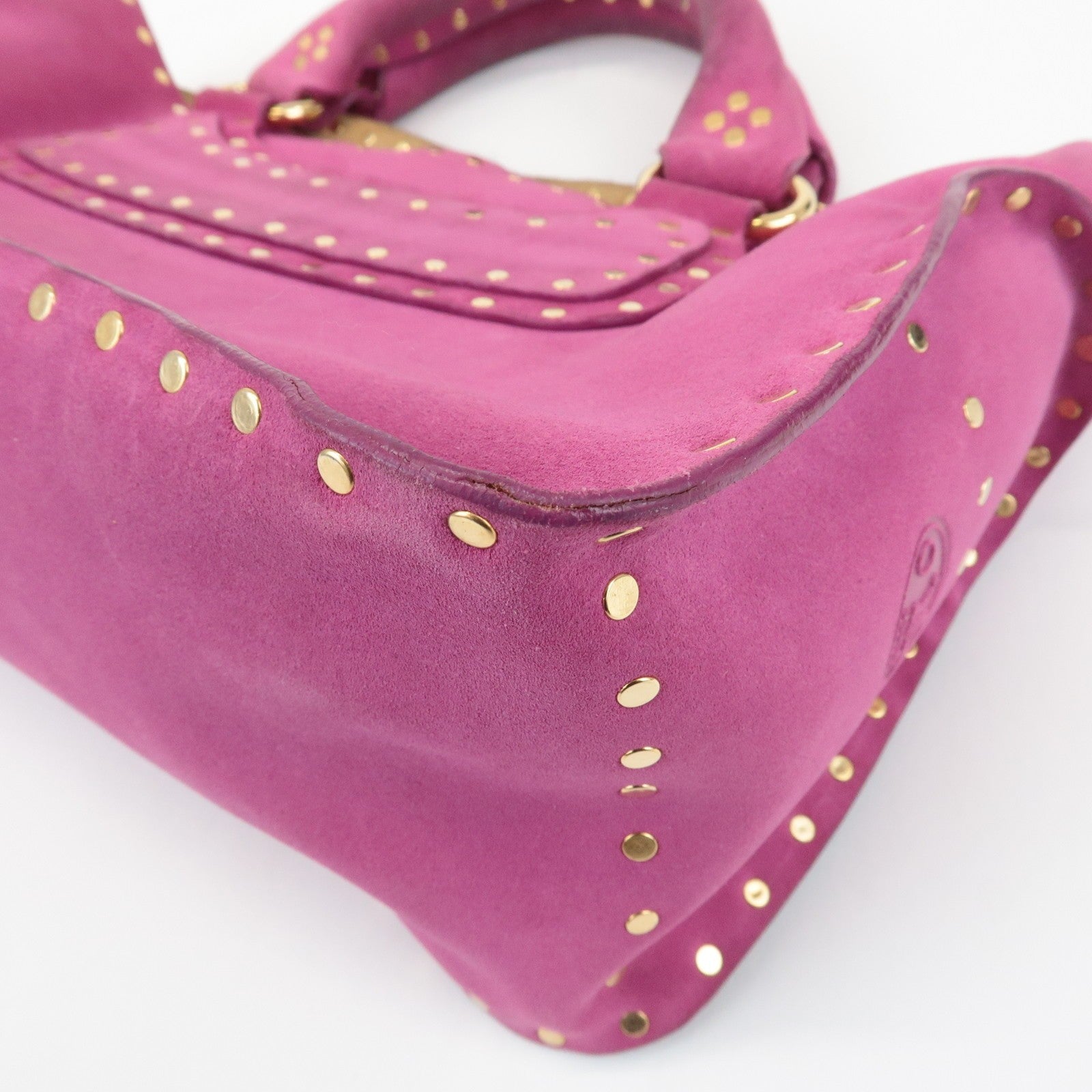 Celine Buggy Hand Bag - Pink, Suede Leather
