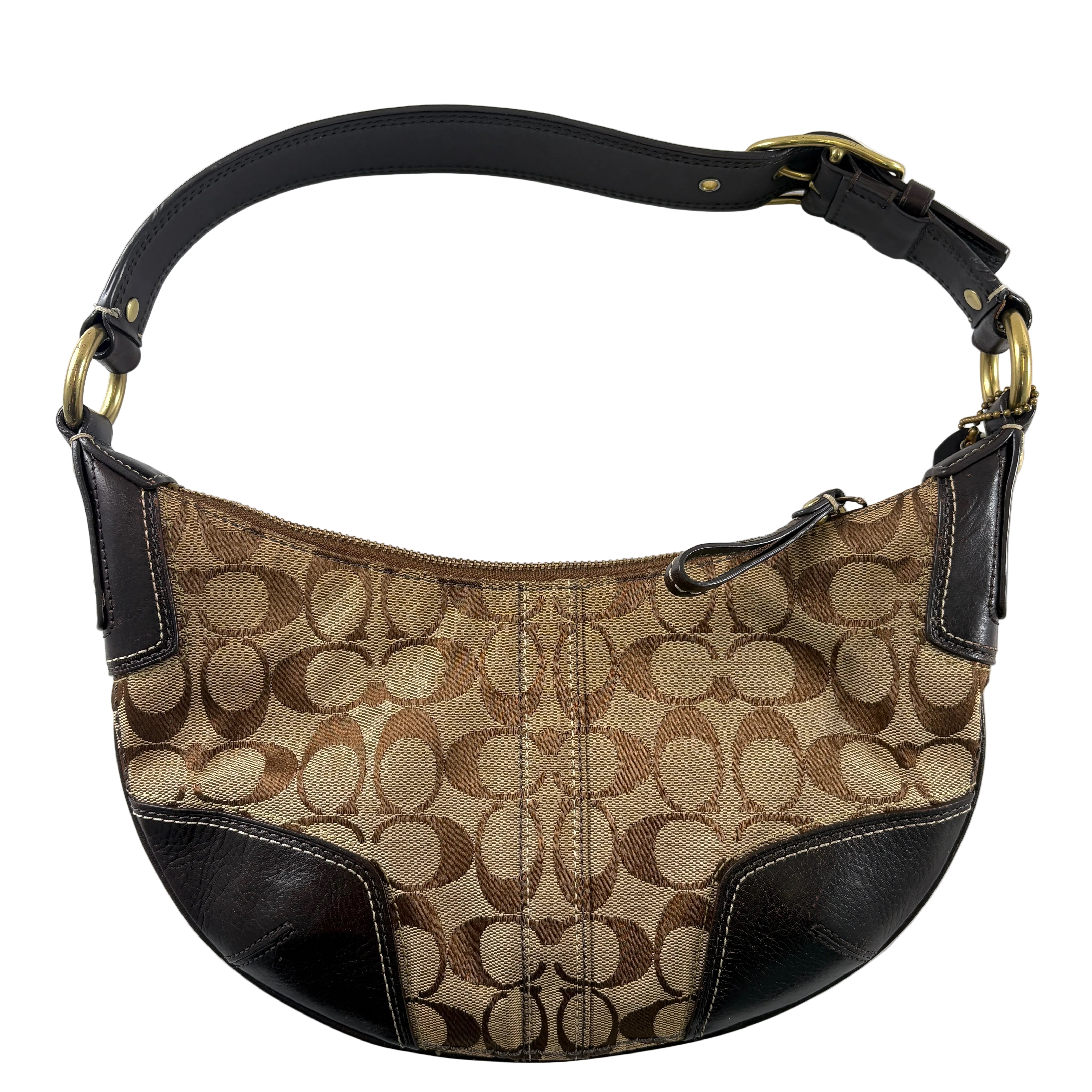 Coach Signature brown shoulder bag