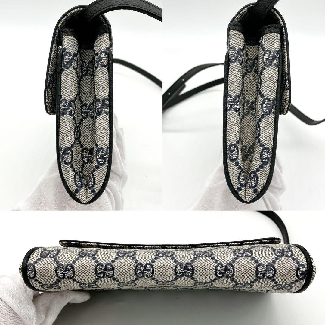 Gucci GG Supreme Shoulder Bag - Navy, PVC