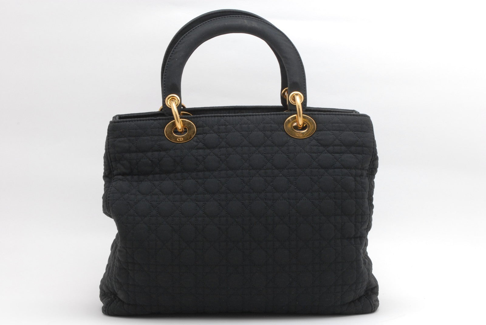 Christian Dior Lady Dior Handbag - Black, Nylon