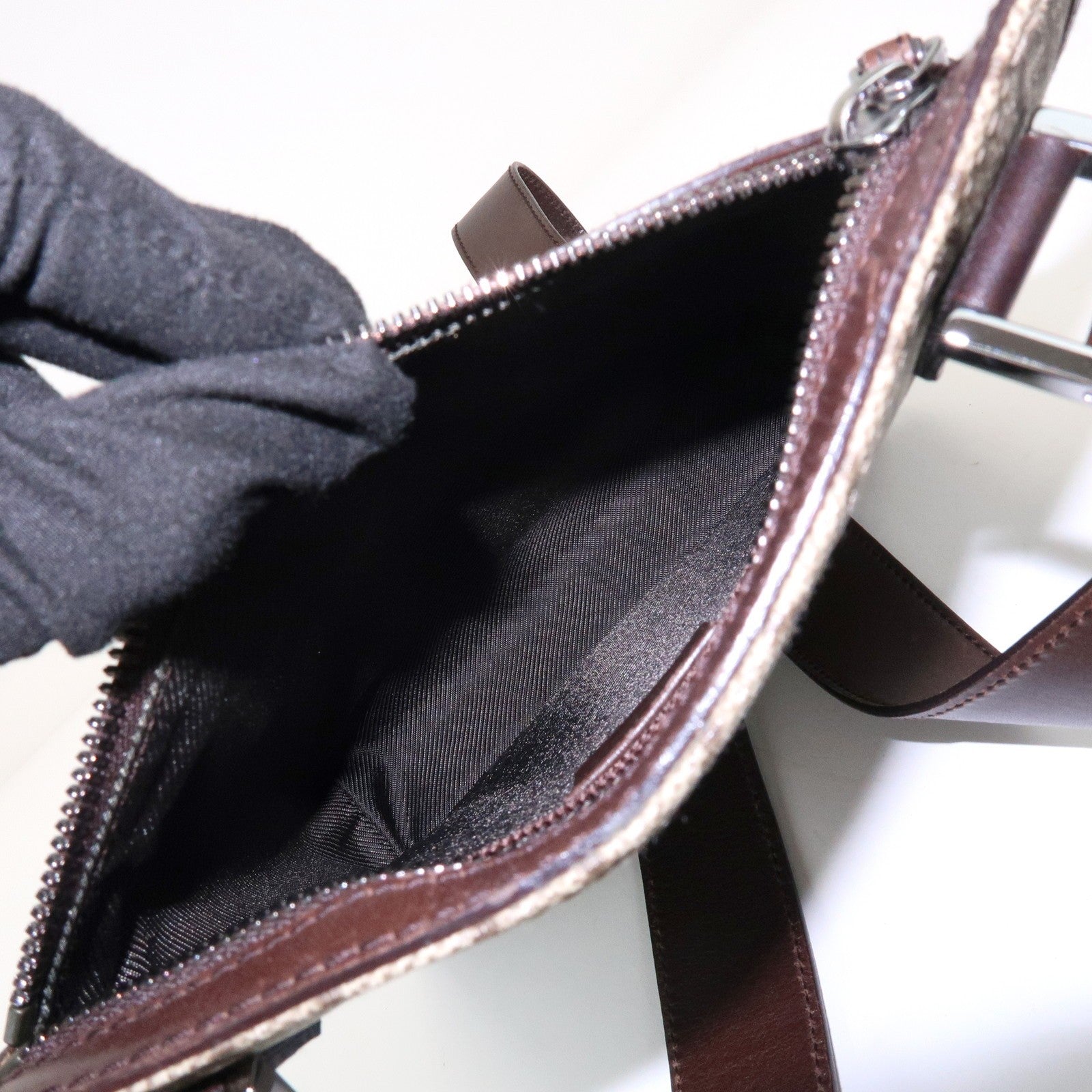 Gucci Shoulder Crossbody Bag - Brown, PVC Leather