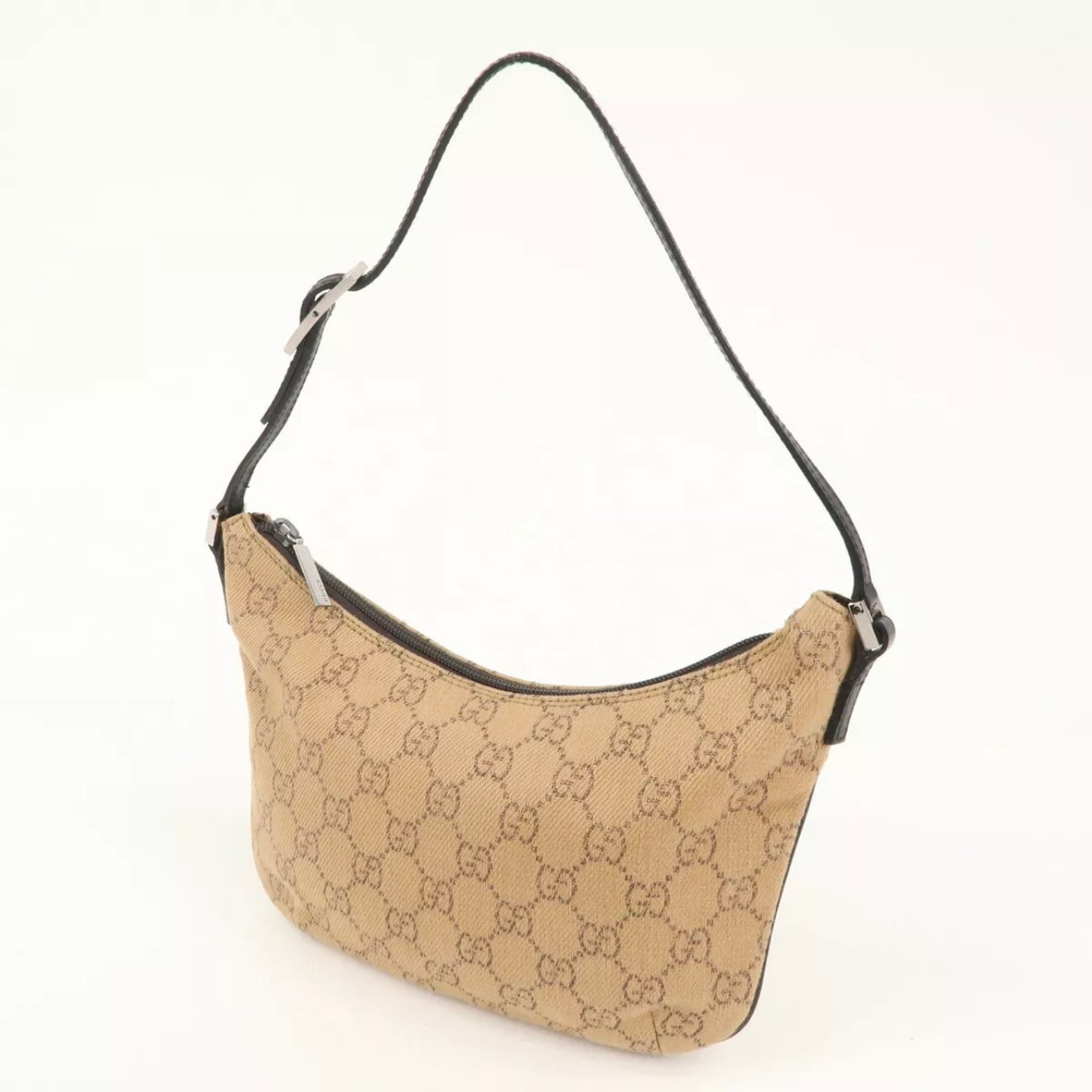 GG Denim Leather Shoulder Bag