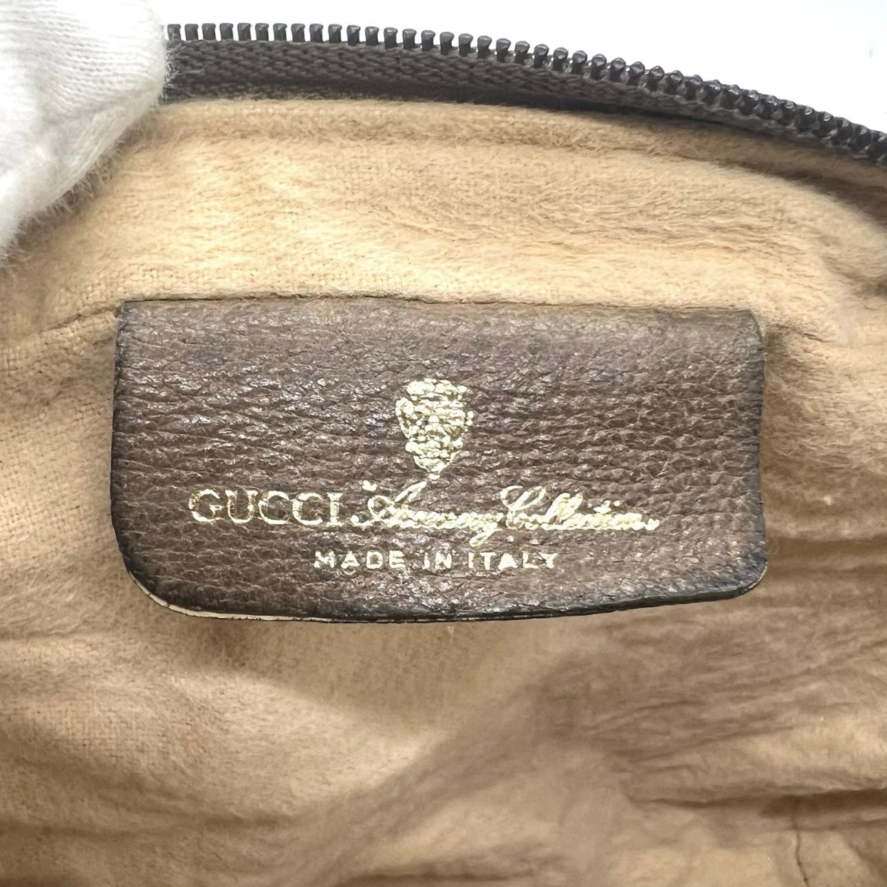 Gucci GG Leather Sherry Line Clutch