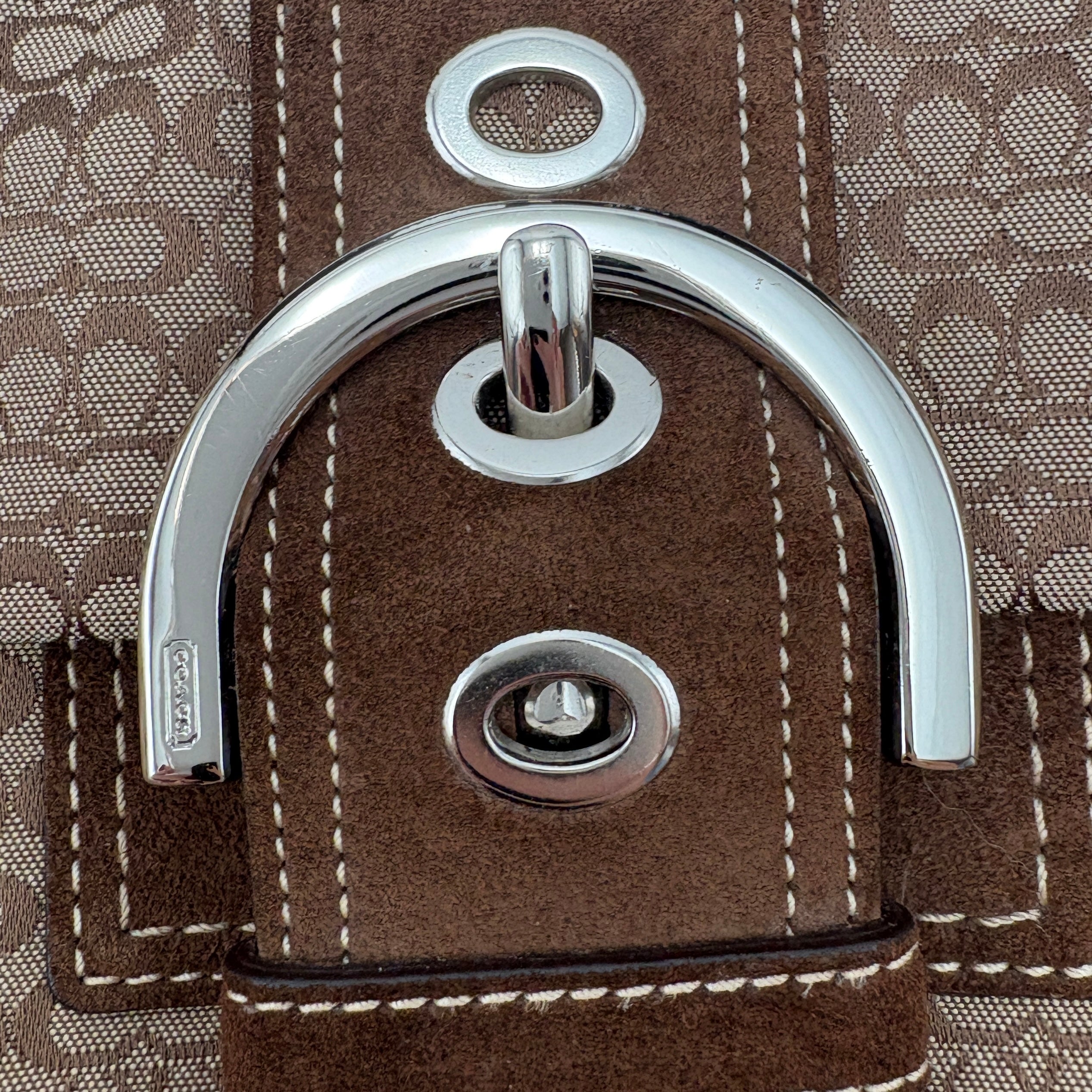 Coach Signature Suede Bag