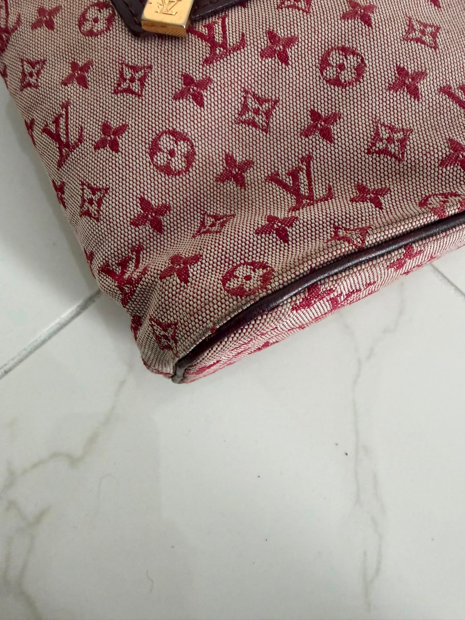 Louis Vuitton Monogram Mini Lucille PM Handbag - Cerise, Monogram Canvas