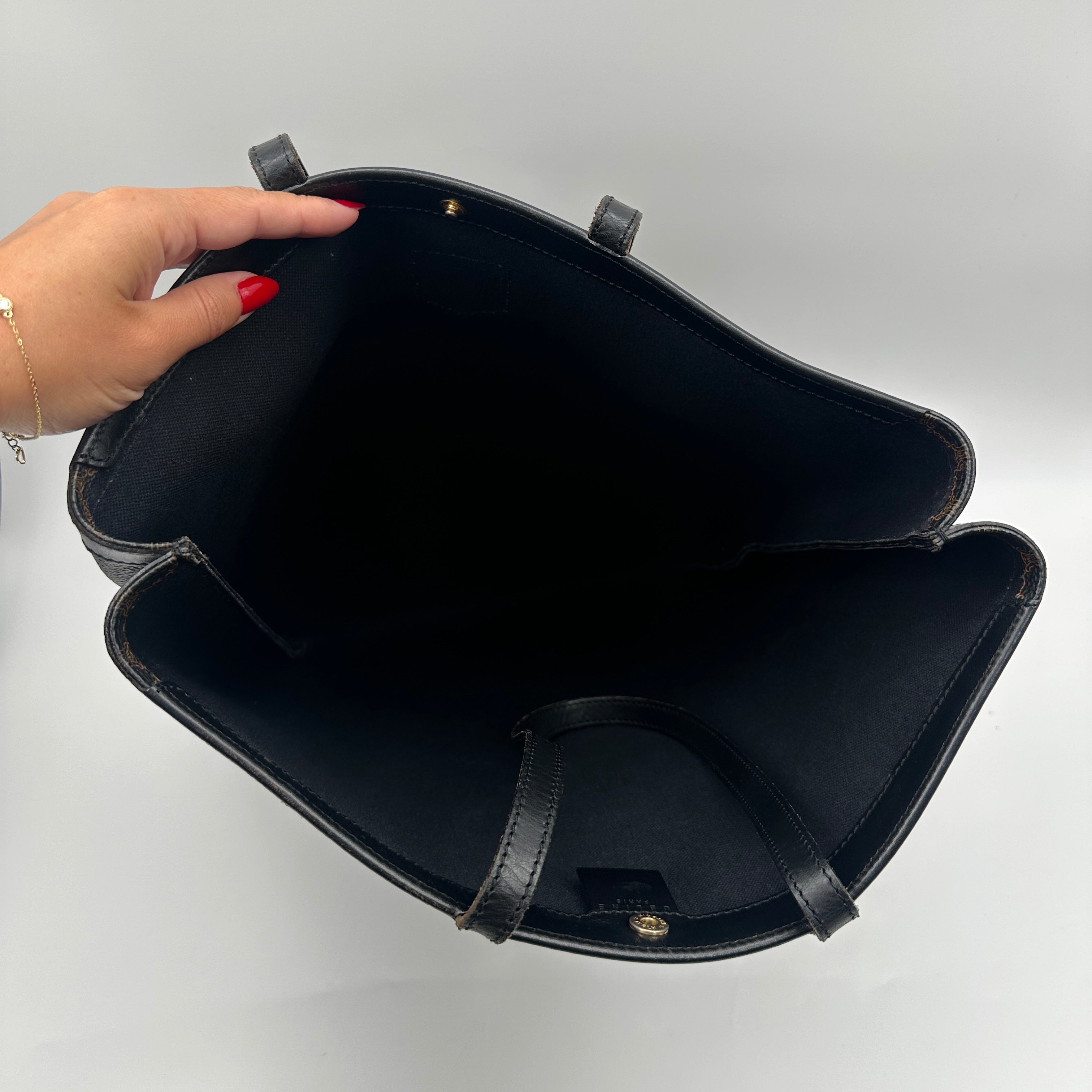 Macadam Tote Bag Black/Brown PVC, Leather