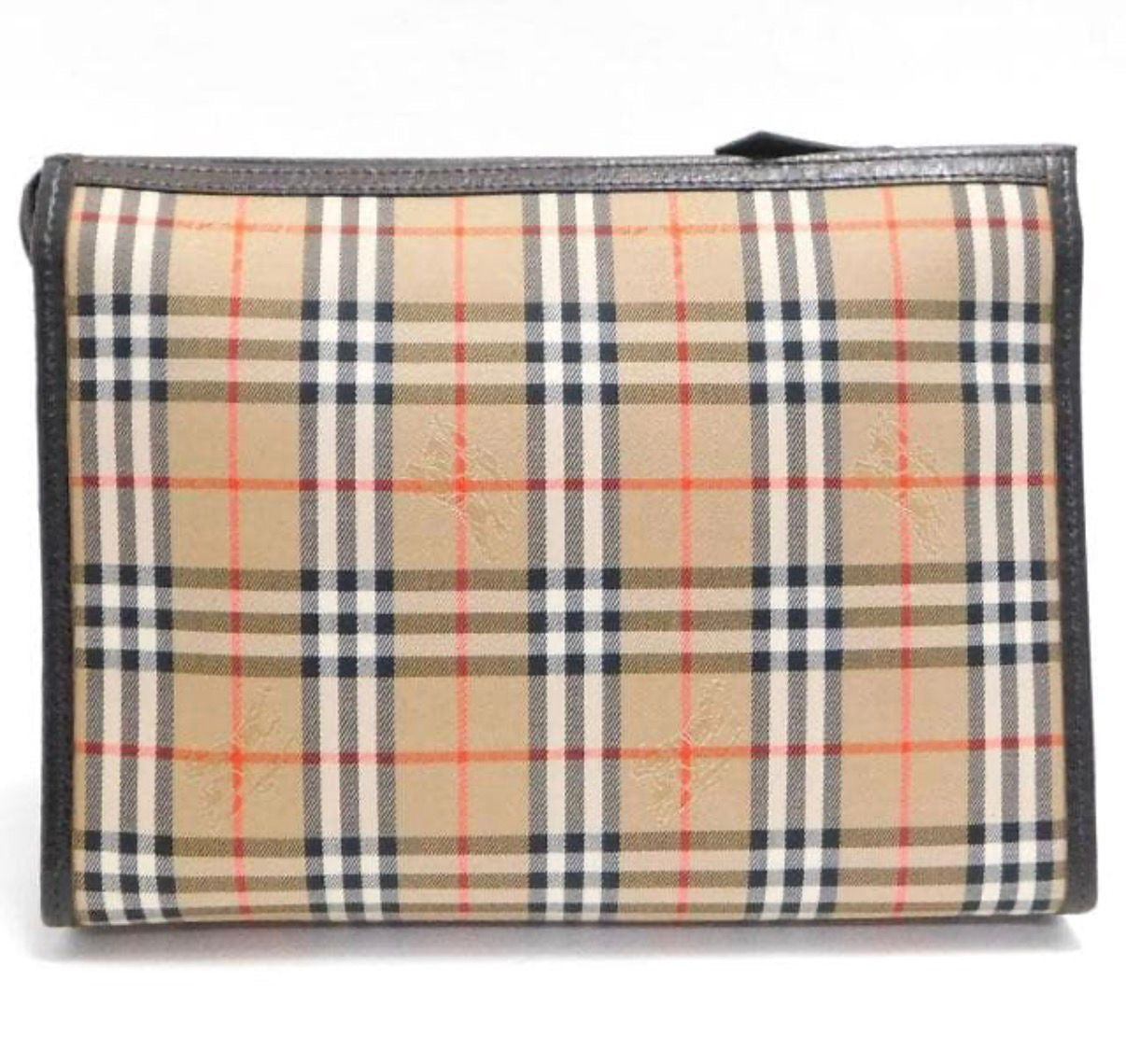 Burberry Nova Check Clutch - Beige, Canvas