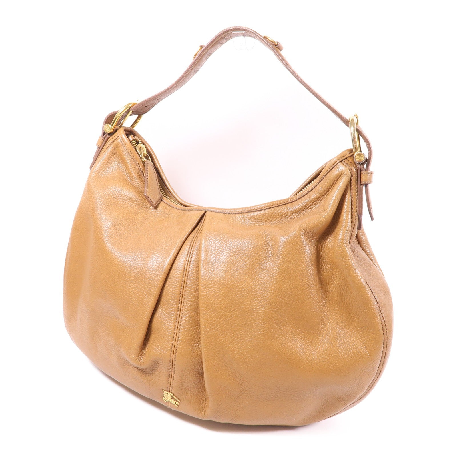 Burberry GHW Shoulder Bag - Brown, Calfskin Leather