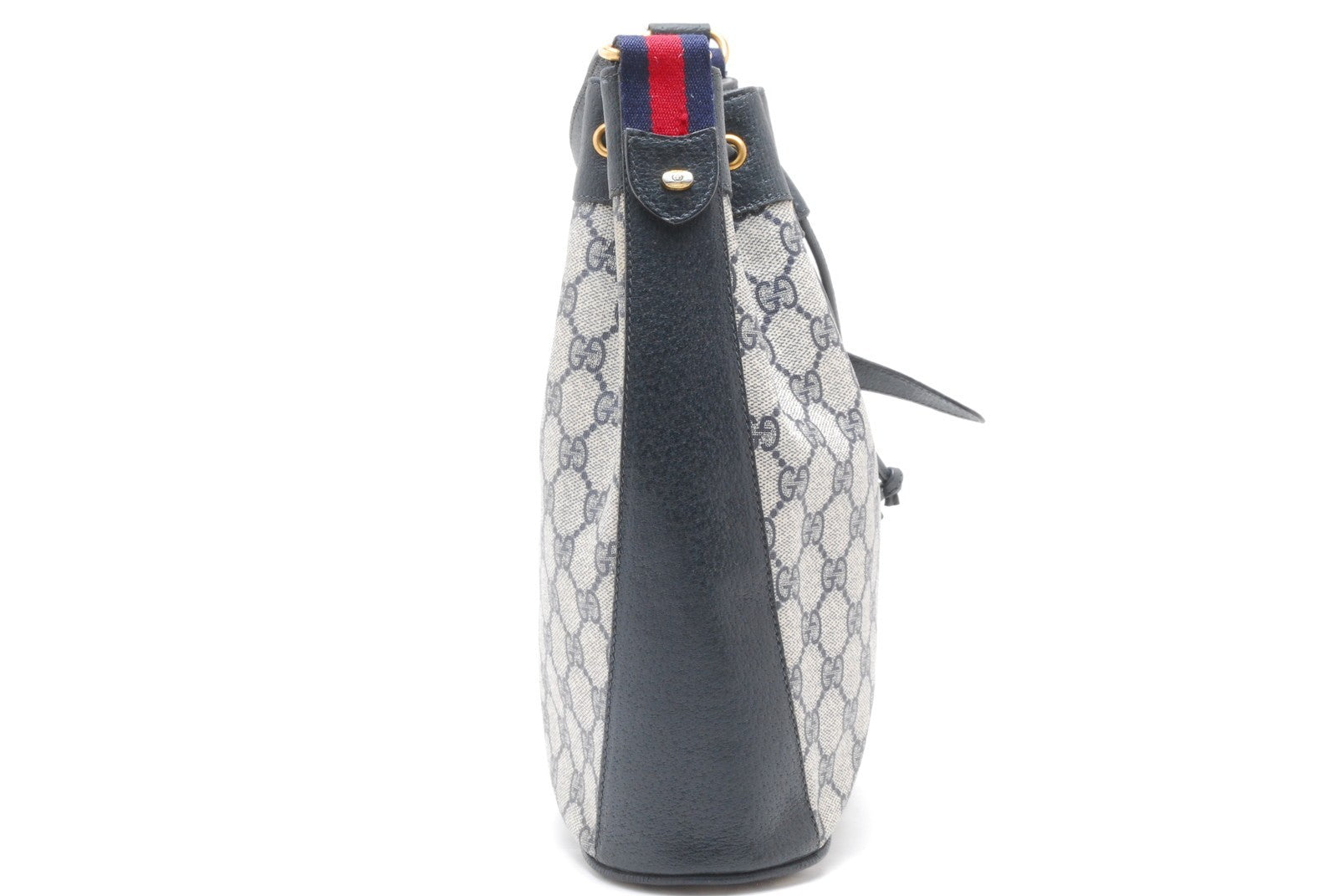 Gucci Sherry Line Shoulder Bag - Navy, Leather