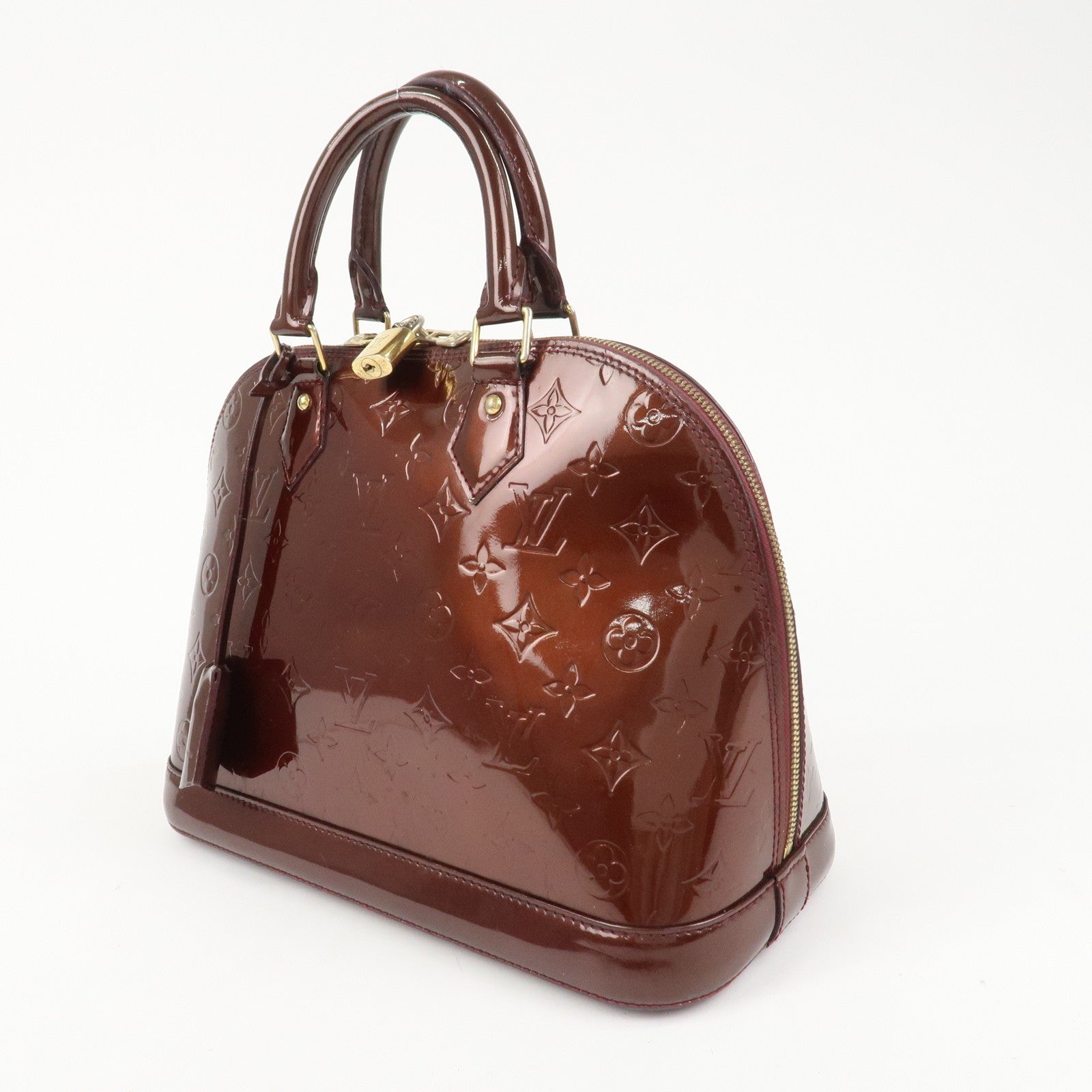 Louis Vuitton Monogram Vernis Alma PM Bag - Rouge Fauviste, Vernis Leather