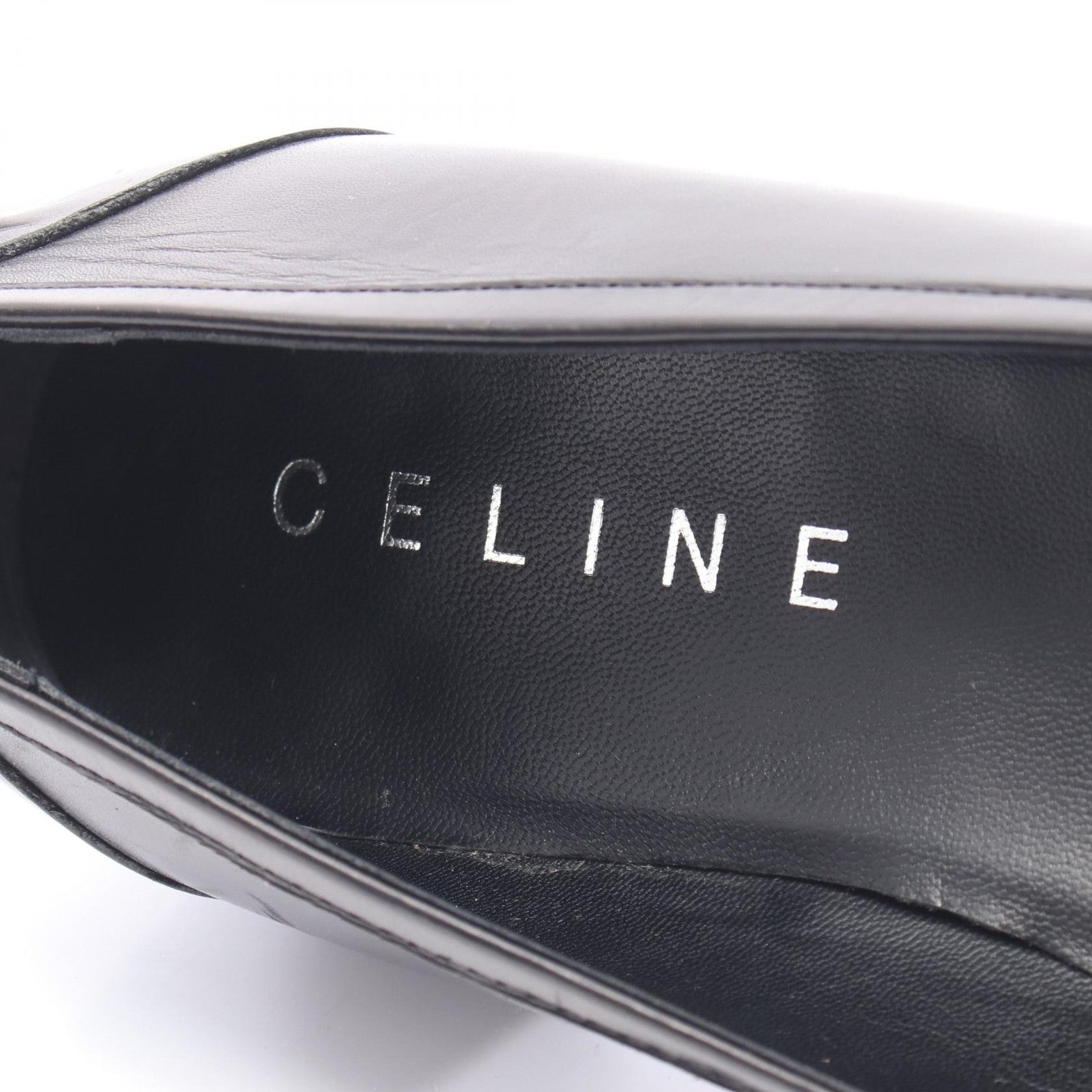 Celine Coin Loafers - Black, Leather