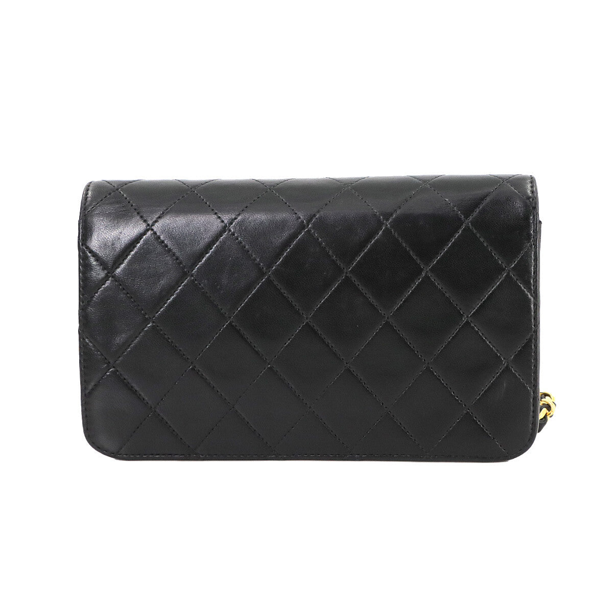 Chanel Matelasse Chain Shoulder Bag - Black, Leather