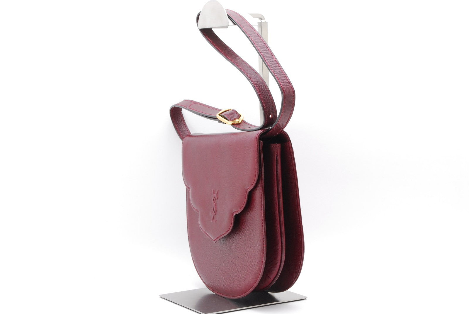 Saint Laurent Yves Shoulder Bag - Red Bordeaux, Leather