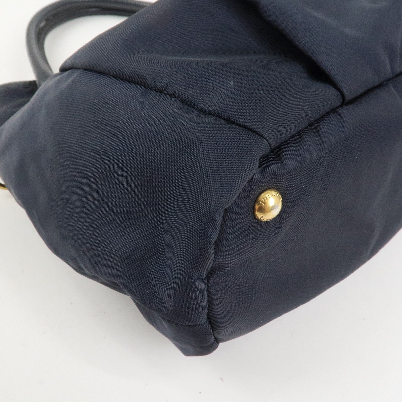 Prada 2Way Bag - Navy, Nylon and Leather