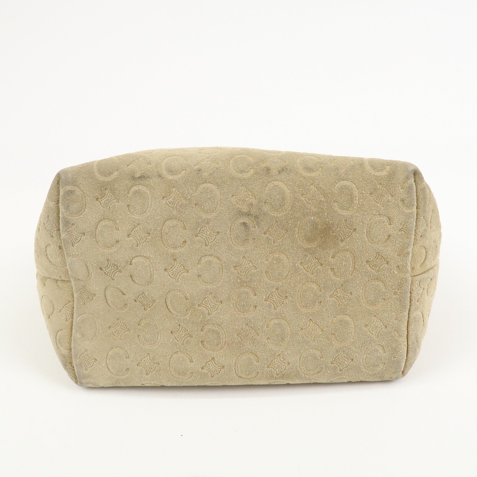 Celine C Macadam Hand Bag - Beige, Suede Leather