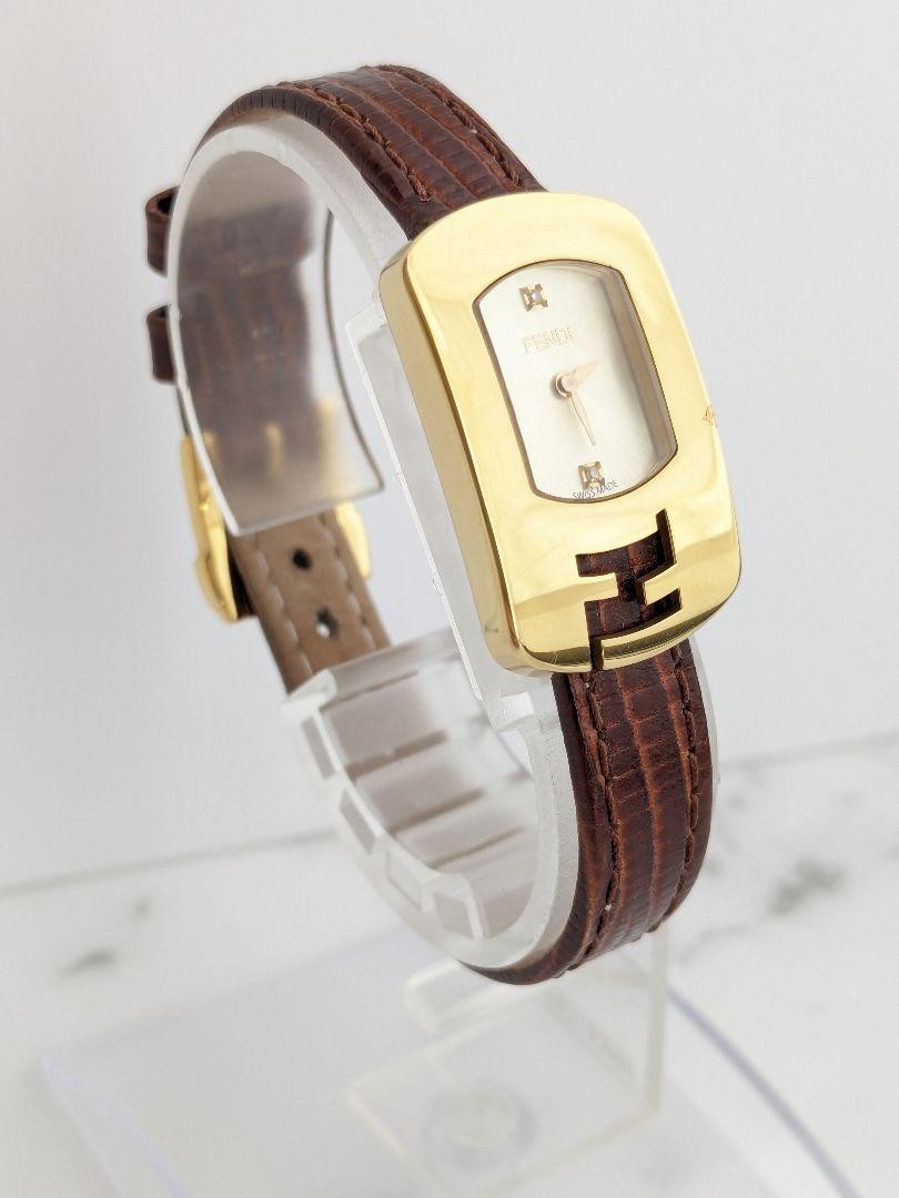 Fendi 2P Diamond Chameleon Watch - Silver, Metal