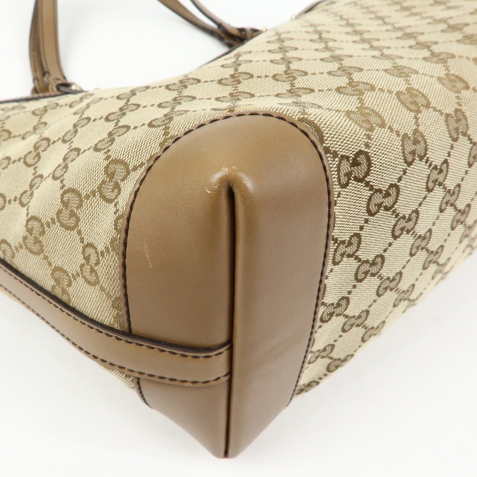 Gucci Tote Bag - Beige, Canvas and Leather