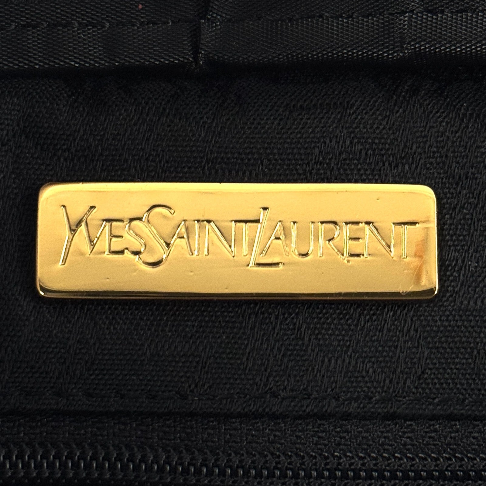 Saint Laurent Yves Shoulder Bag - Black, PVC Leather