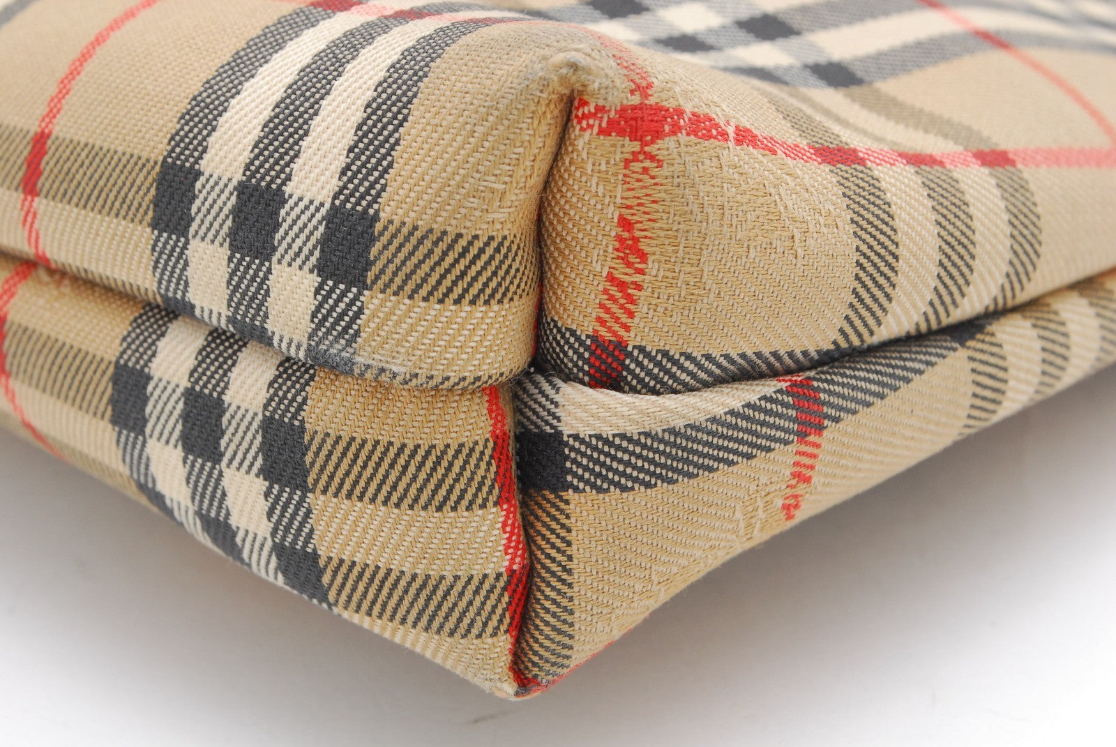 Burberry Nova Check Clutch Bag - Beige, Canvas