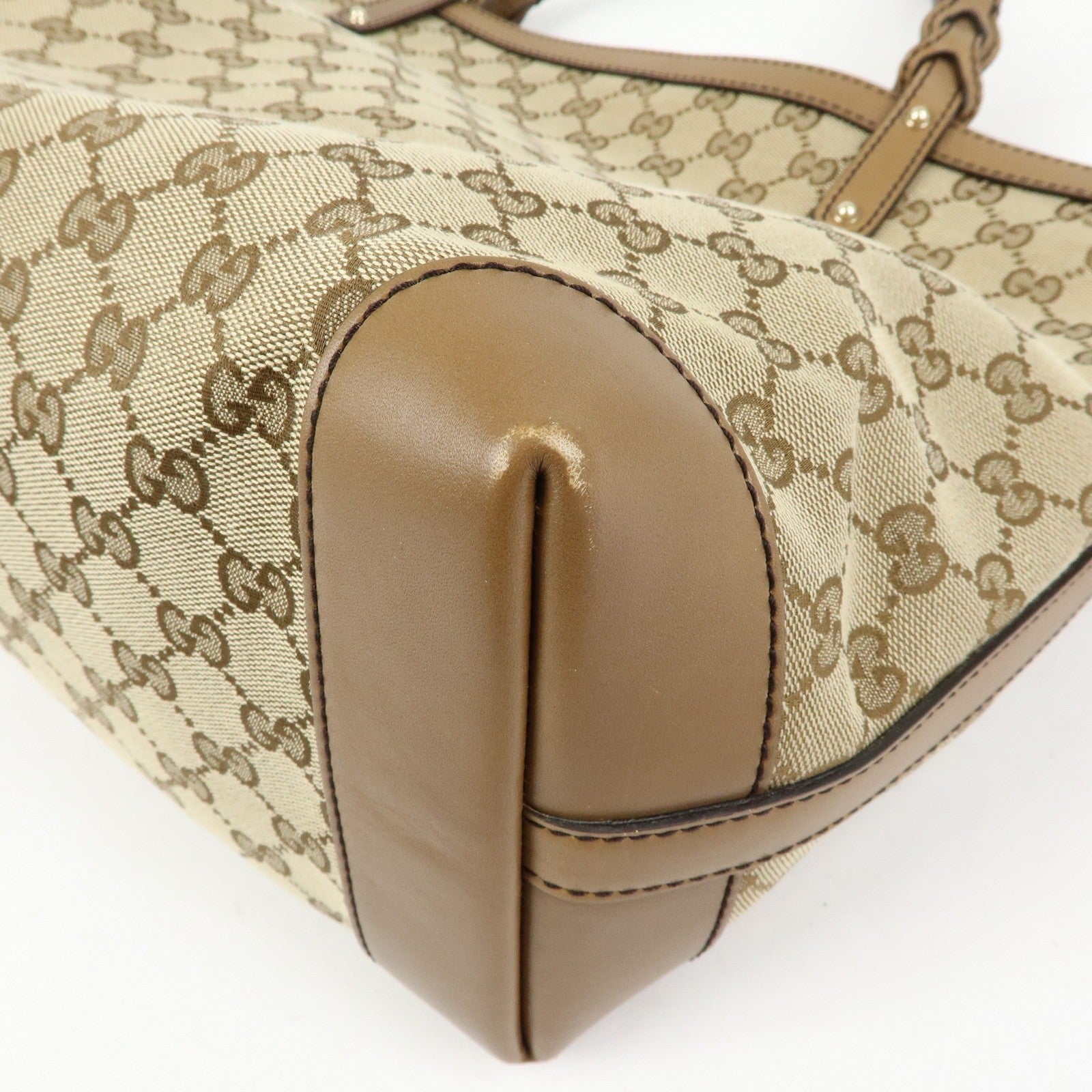 Gucci Tote Bag - Beige, Canvas and Leather