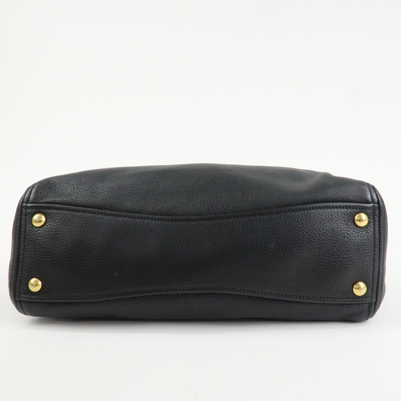 Miu Miu Logo 2Way Bag - Black, Leather