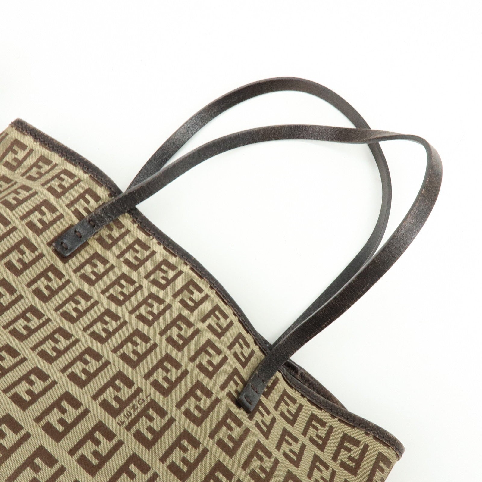 Fendi Zucchino Tote Bag - Brown, Canvas Leather