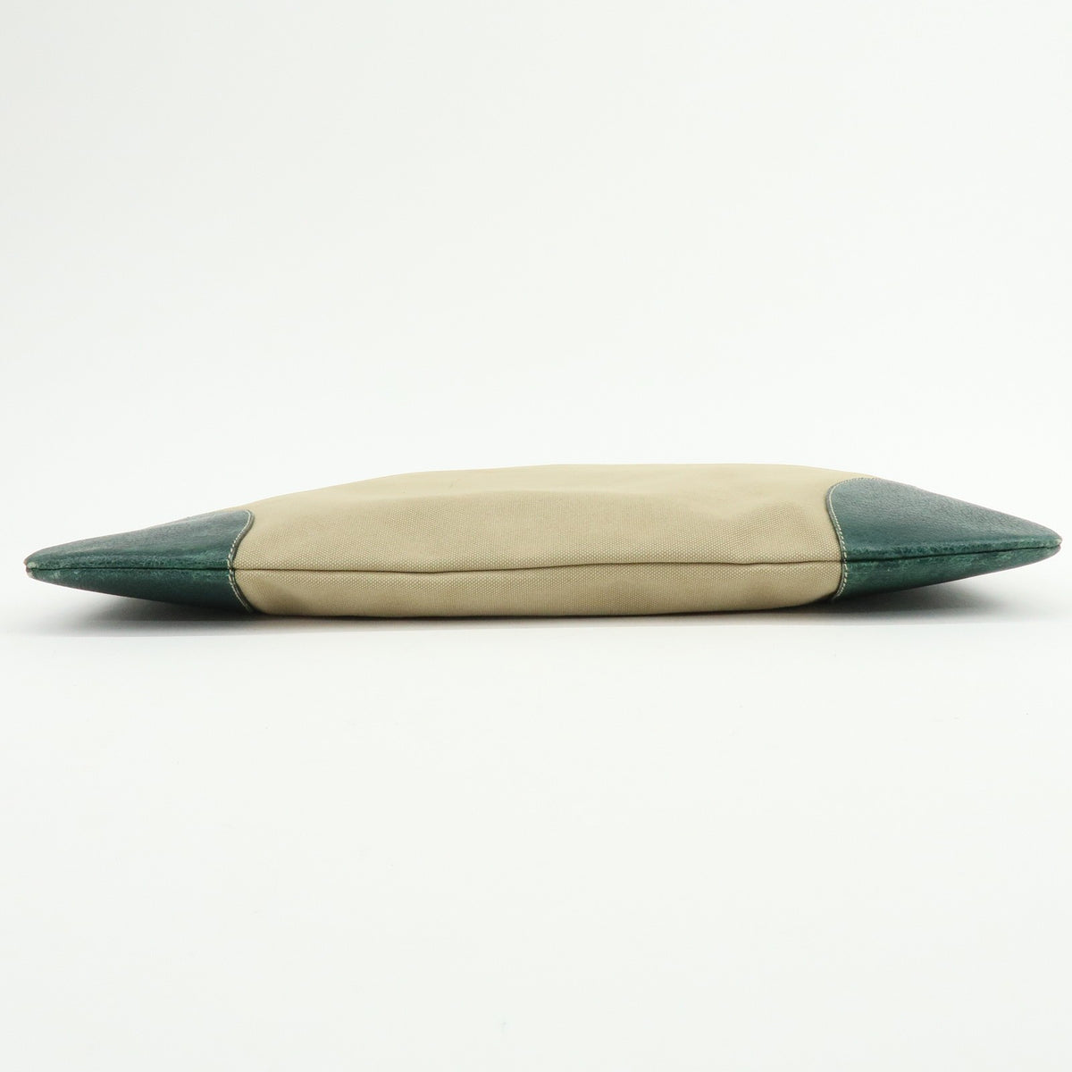 Prada Shoulder Bag - Beige, Green, Canvas, Leather