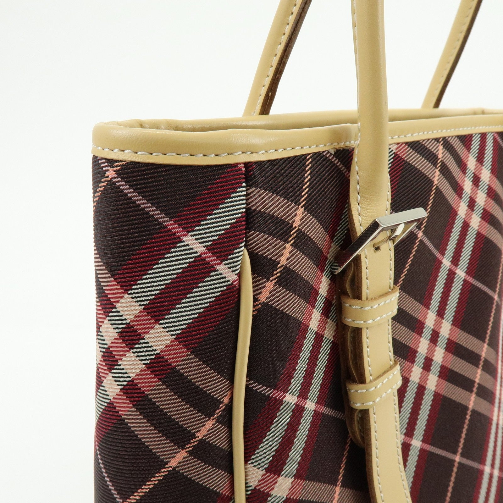 Burberry Tote Bag - Brown, Canvas and Leather