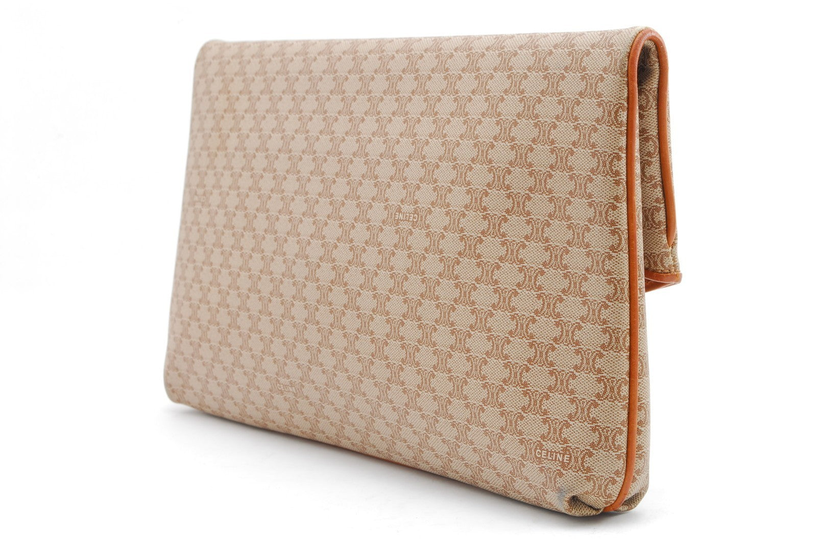 Celine Macadam Clutch Bag - Beige, Leather, PVC