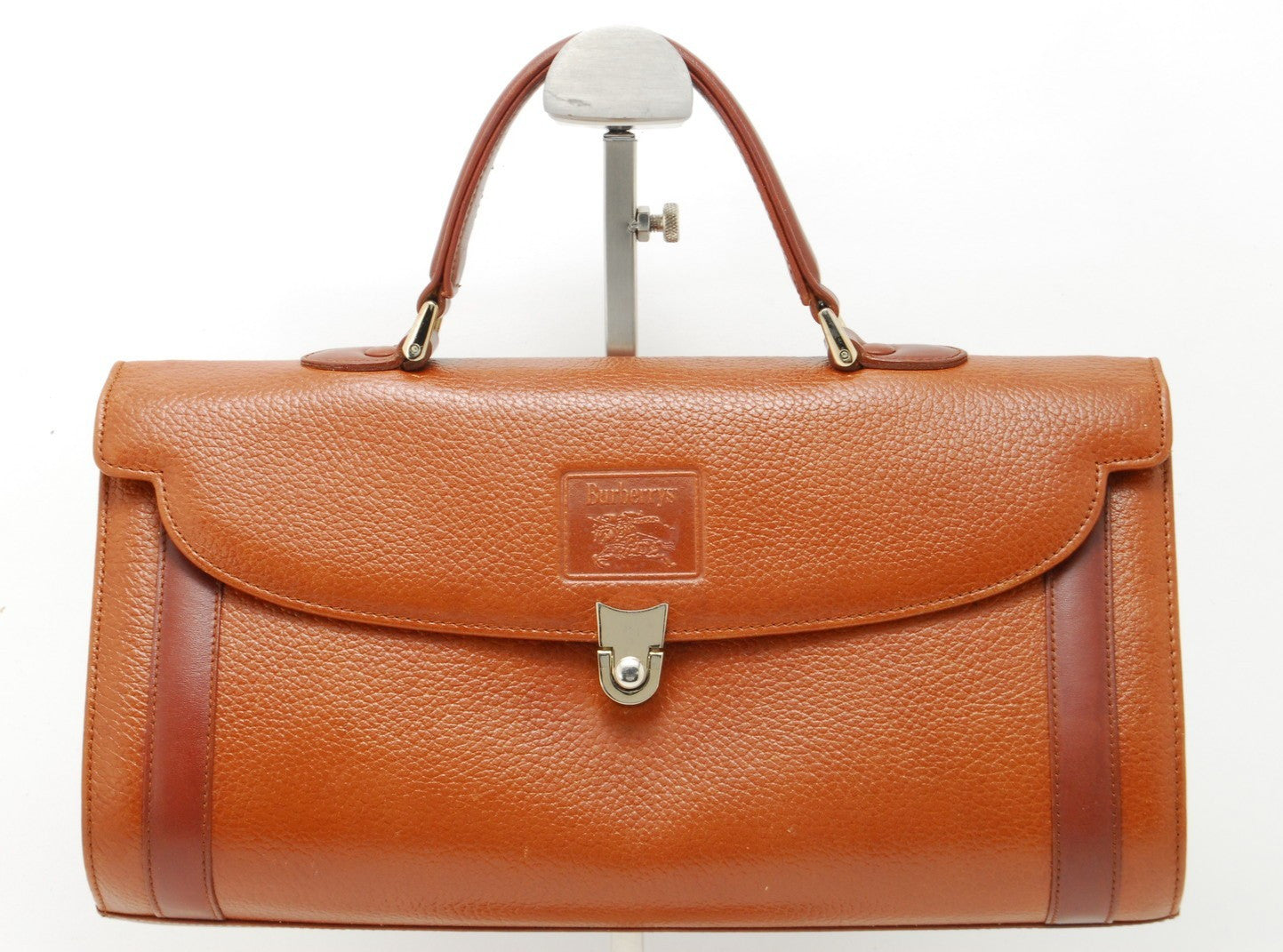 Burberry Nova Check Hand Tote Bag - Brown, Leather