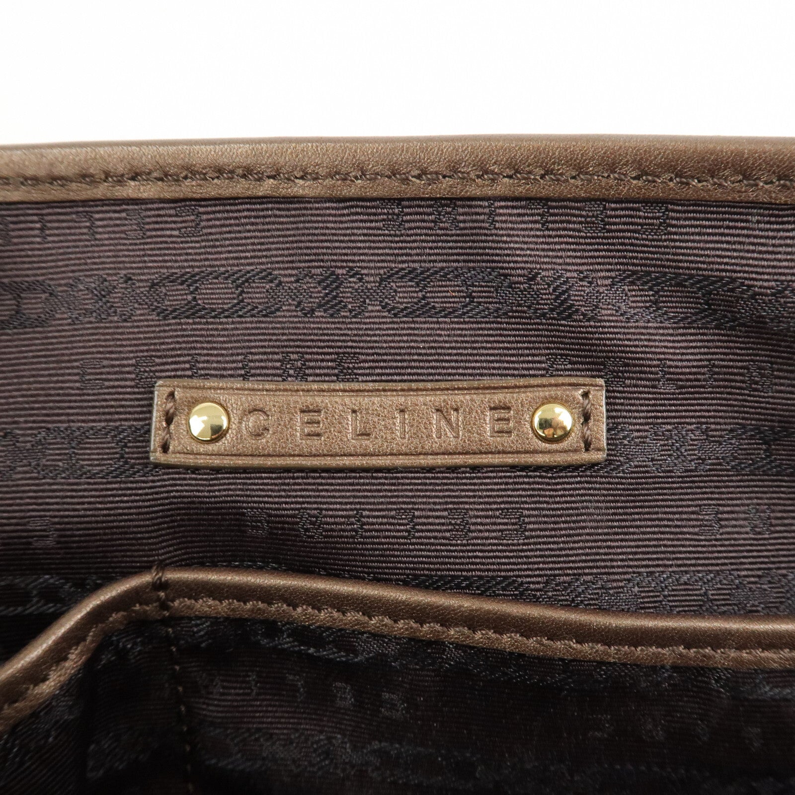 Celine C Macadam Suede Boogie Bag Handbag - Beige, Suede