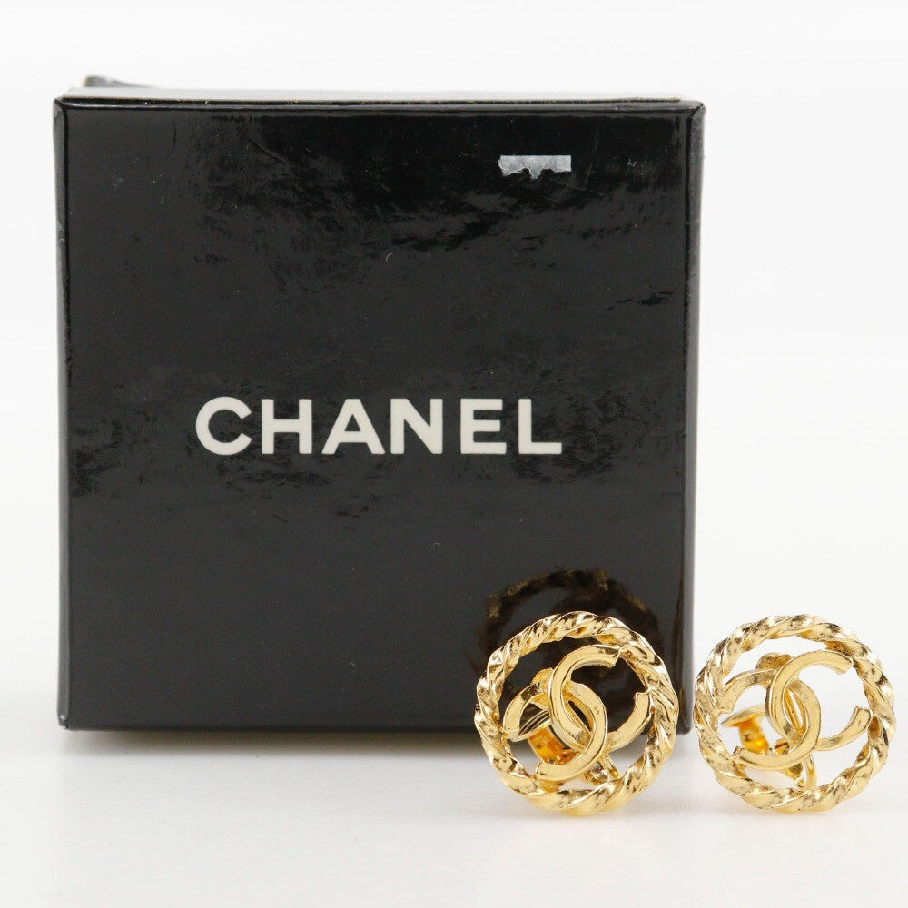 Chanel COCO Mark Earring - Gold, Plated Gold