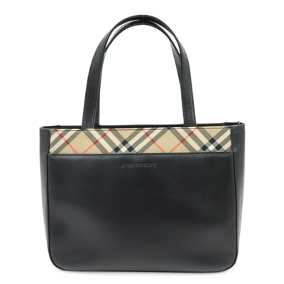 Burberry Tote Bag Handbag - Black, Leather