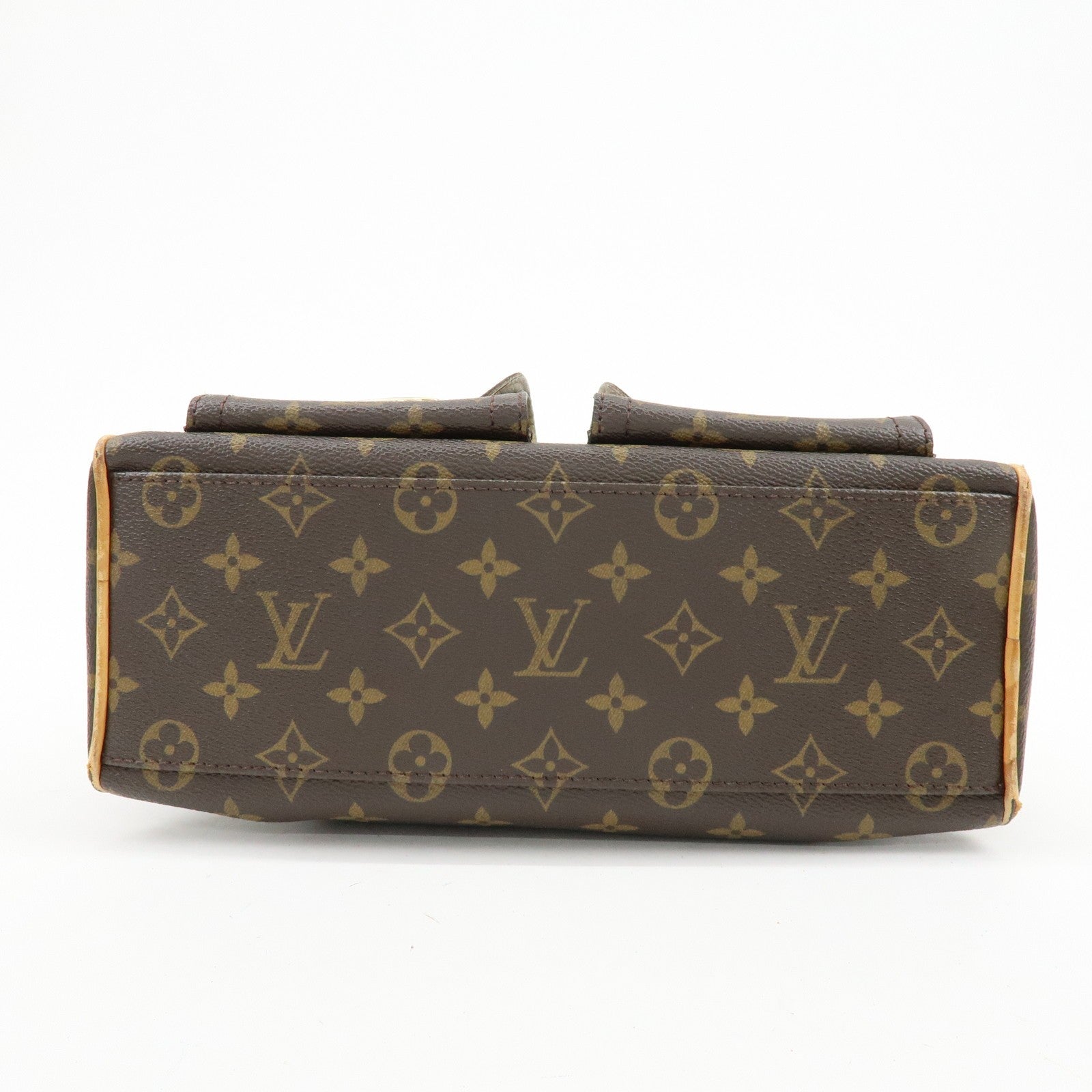 Louis Vuitton Monogram Manhattan PM Hand Bag Brown