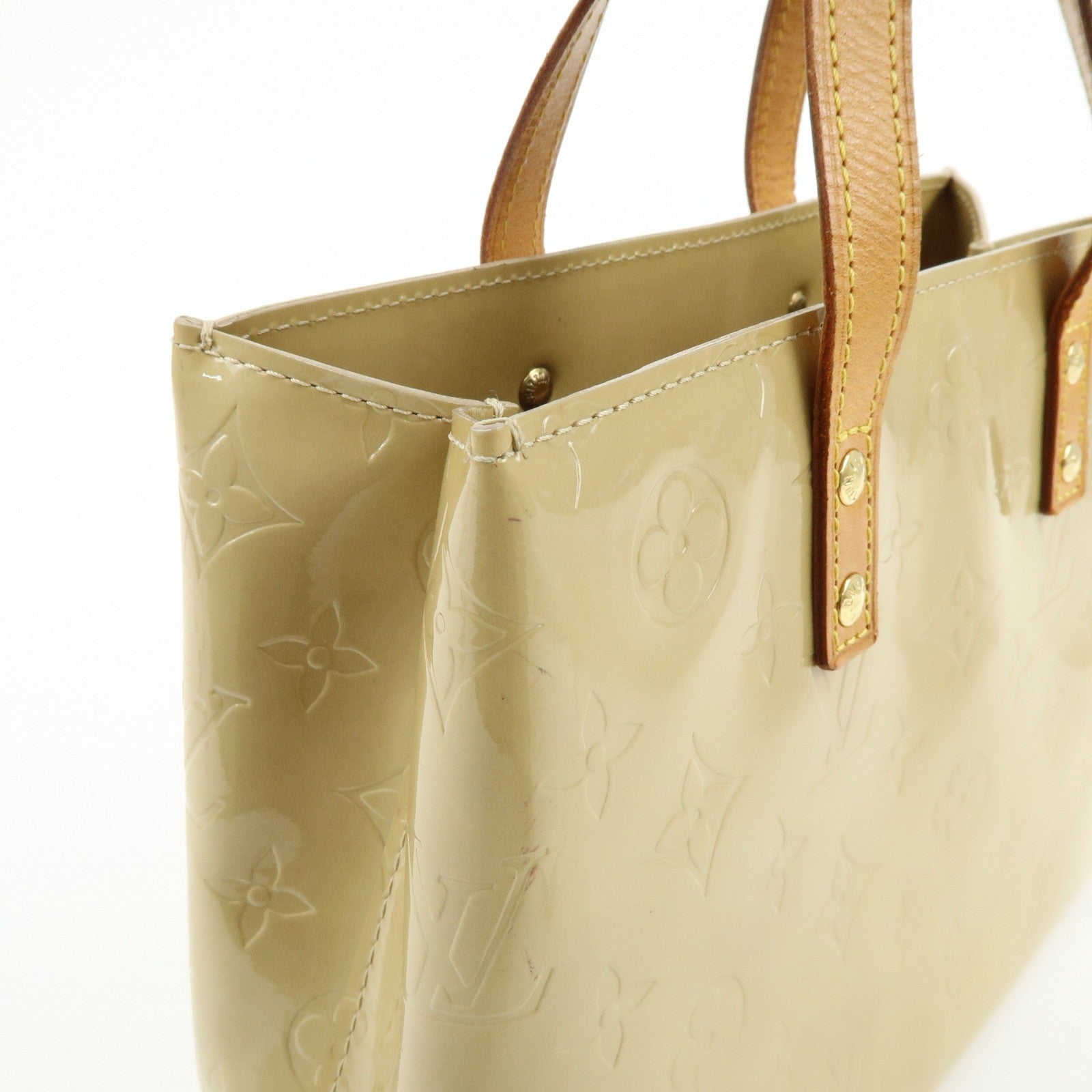 Louis Vuitton Hand Bag - Beige, Vernis Leather