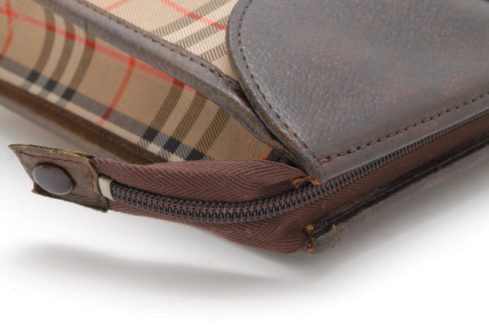 Burberry Nova Check Clutch Bag - Beige, Canvas