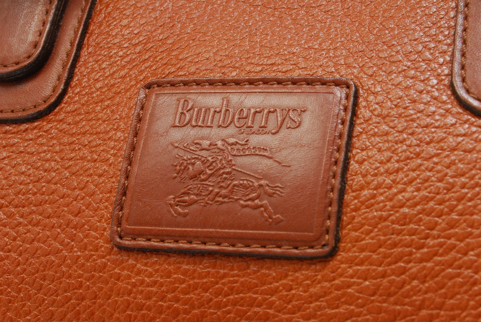 Burberry Nova Check Horse Handbag - Brown, Leather