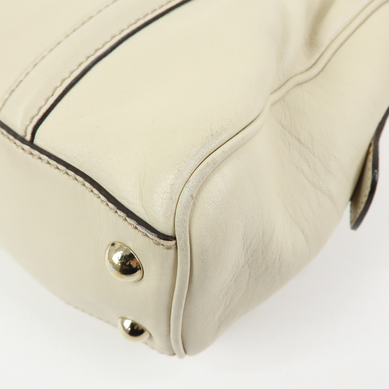 Gucci Interlocking G Sherry Boston Hand Bag - Ivory, Leather