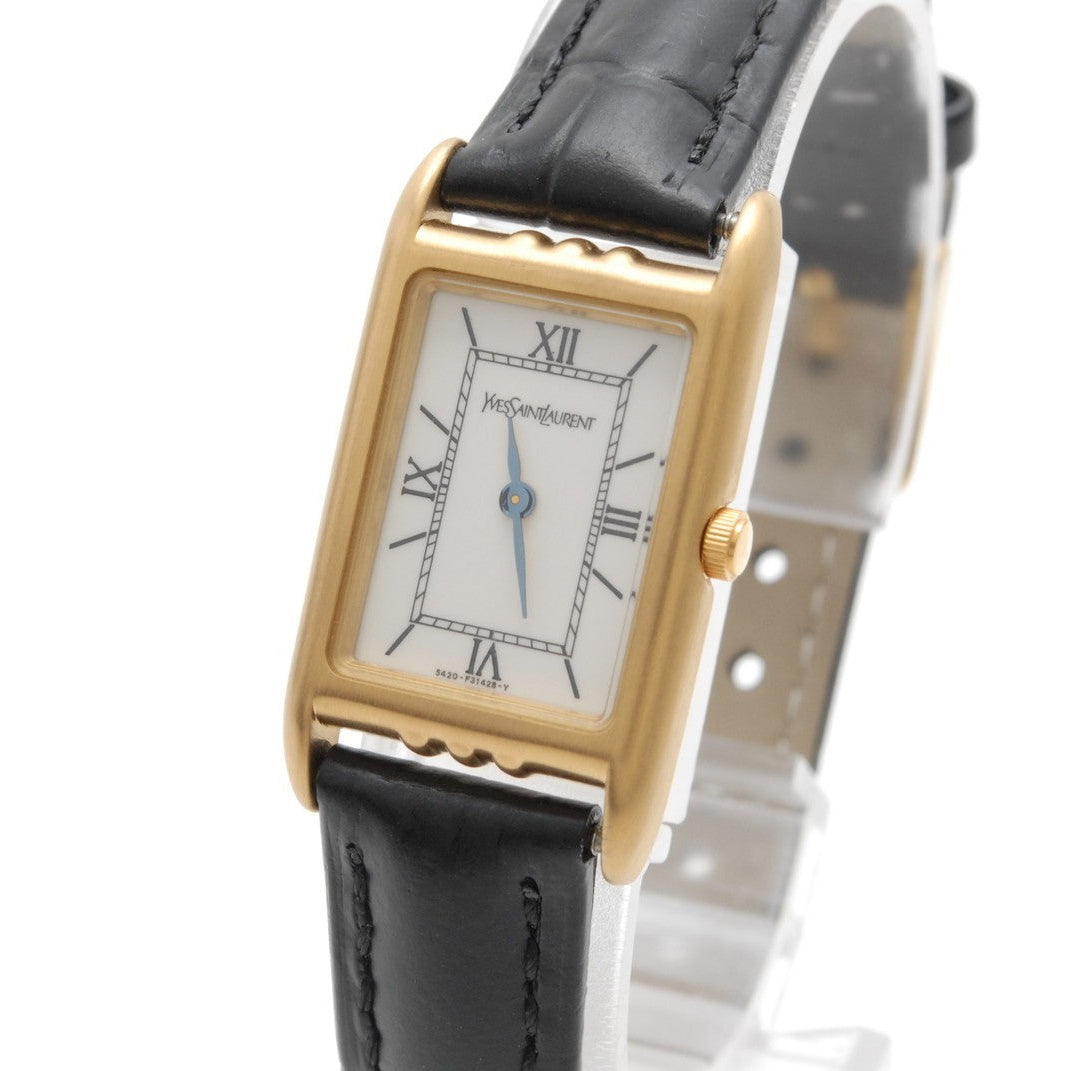 Yves Saint Laurent 5420-F46860 Watch - White, Yellow Gold, Stainless Steel
