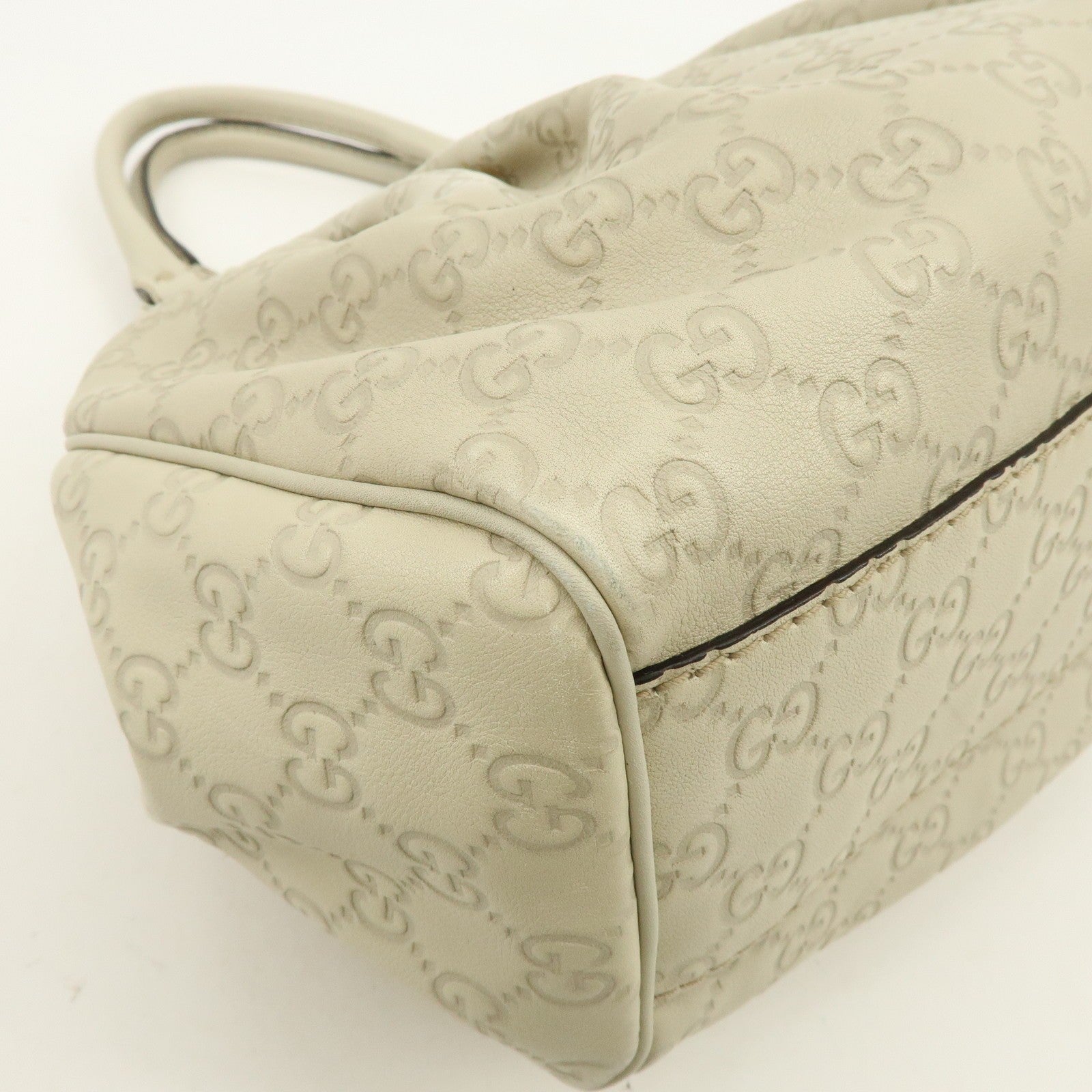 Gucci Sukey Guccissima Leather Tote Bag - White, Leather